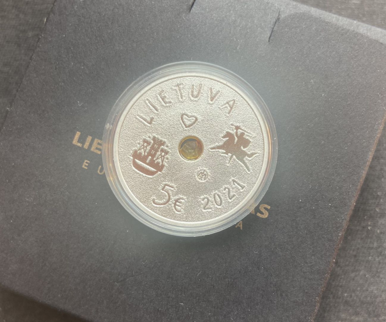 【随心拍&Getcoins】钱币拍卖第104期【直播】 2021立陶宛海洋节银币【镶嵌琥珀】