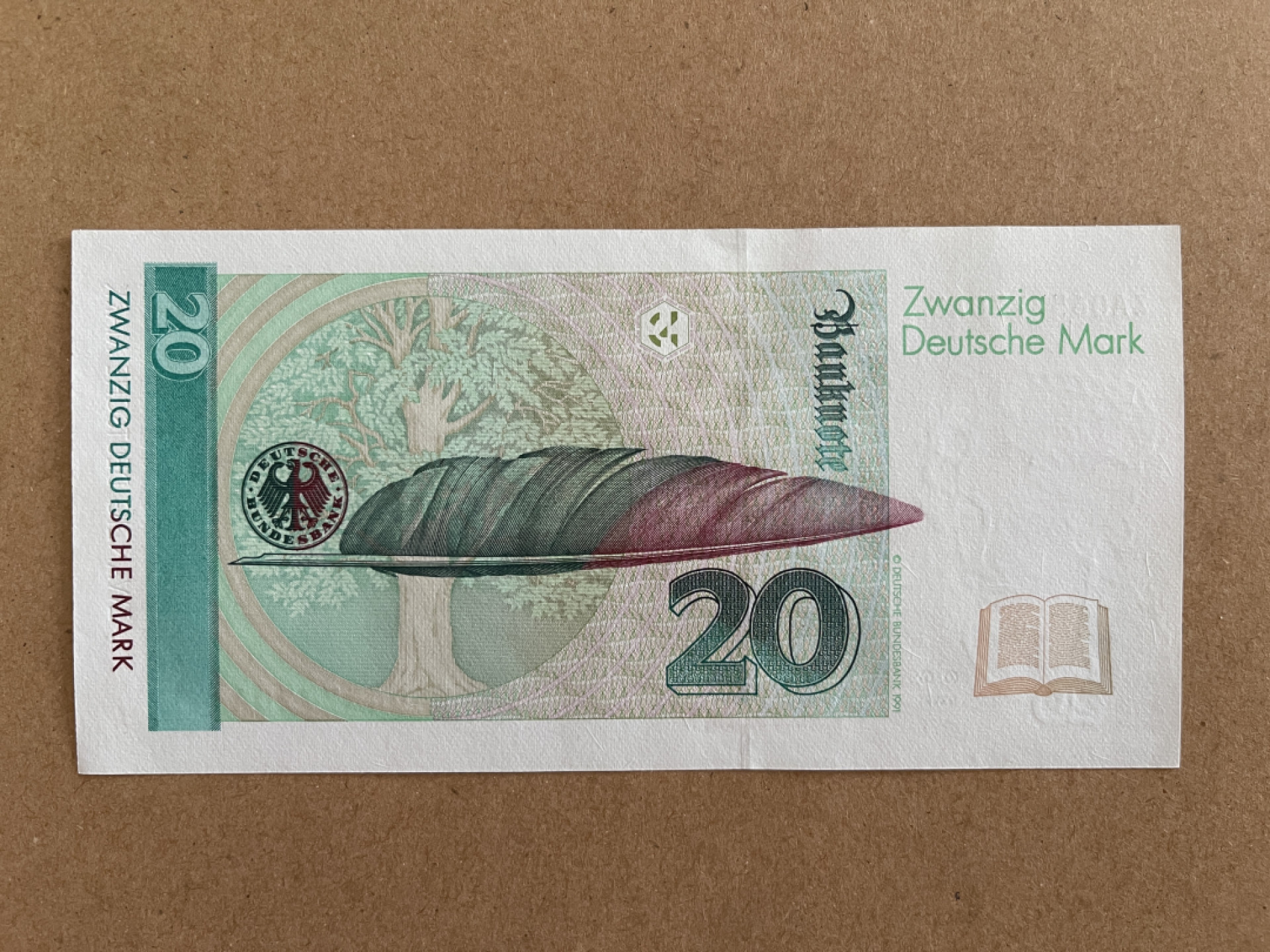 《张总收藏》39期—欧洲精品 德国20马克 UNC 1993年 ZA补号