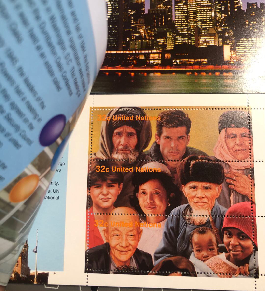 邮闲币备——第三期 联合国🇺🇳50年三地小本票