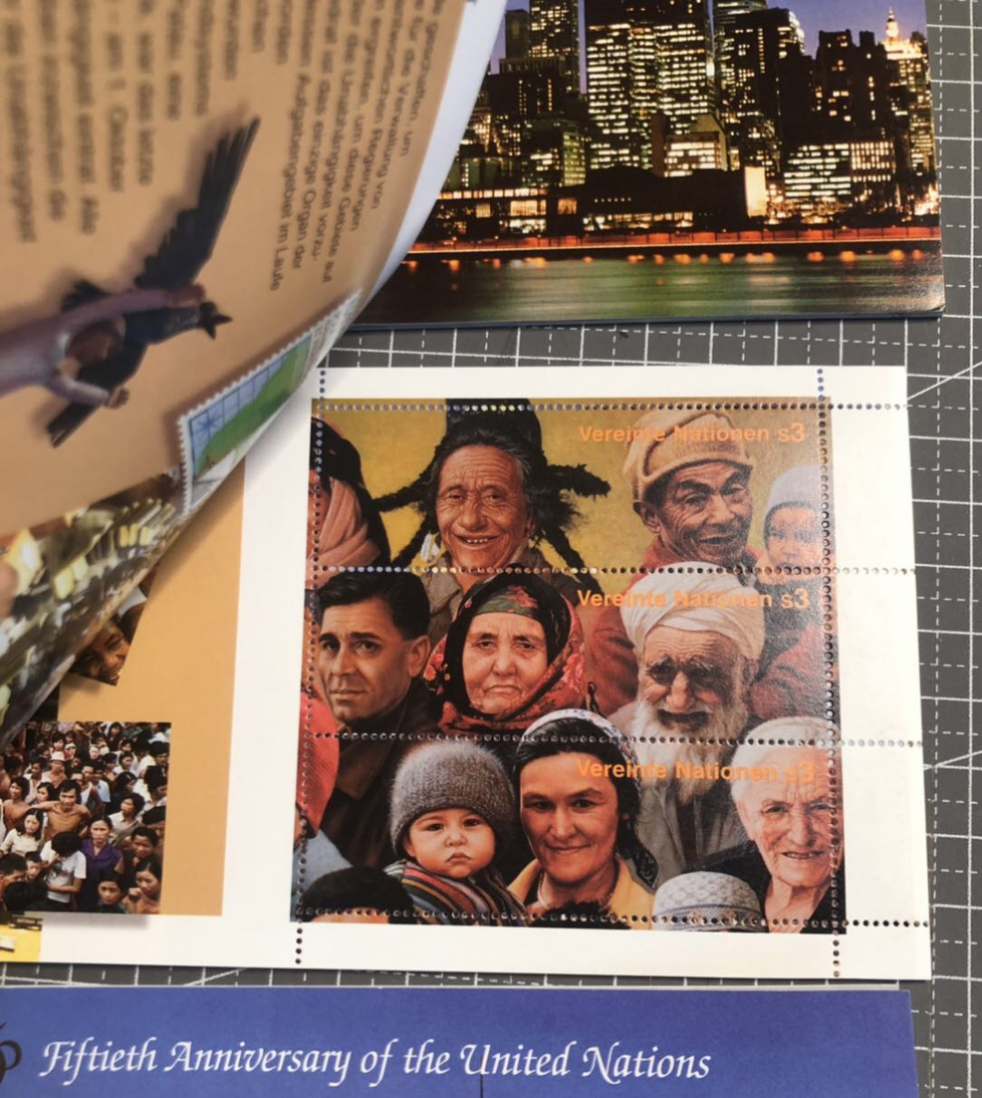 邮闲币备——第三期 联合国🇺🇳50年三地小本票