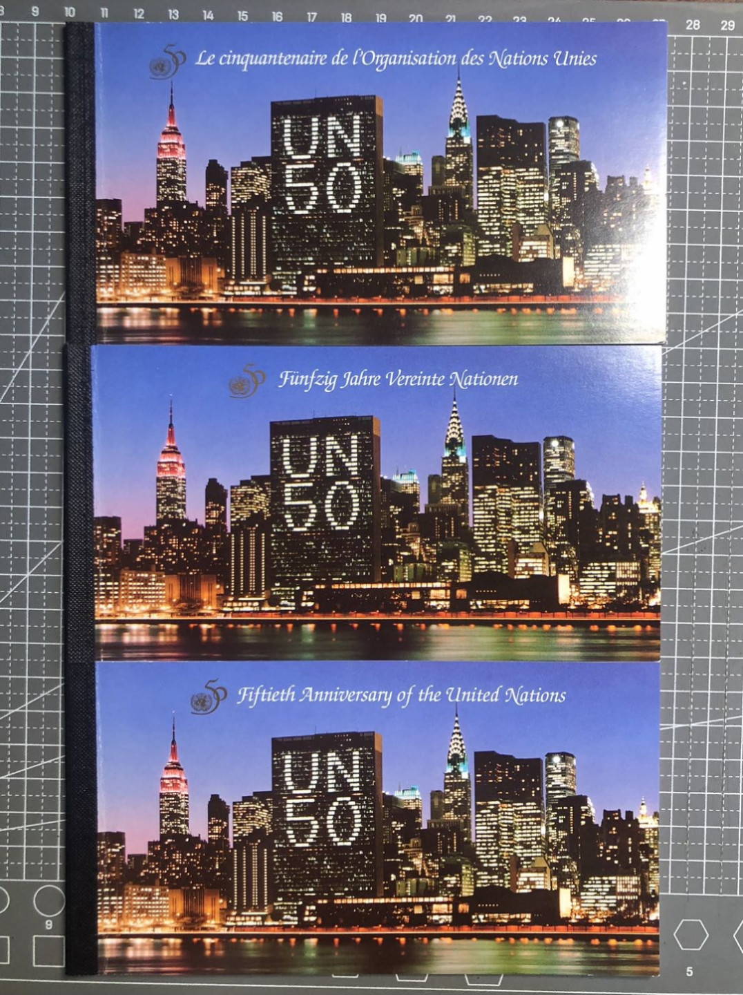 邮闲币备——第三期 联合国🇺🇳50年三地小本票