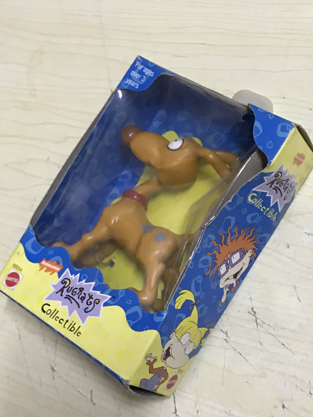 零元拍：美泰正版动画片《淘气小宾宾》狗子盒卡，1998年出品，全新未拆哦