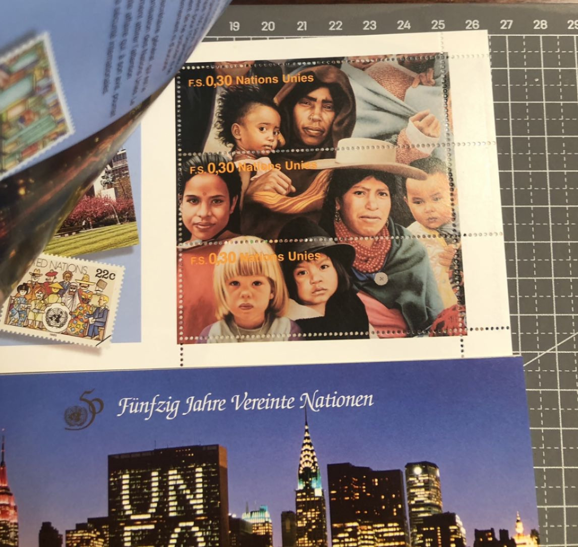 邮闲币备——第三期 联合国🇺🇳50年三地小本票