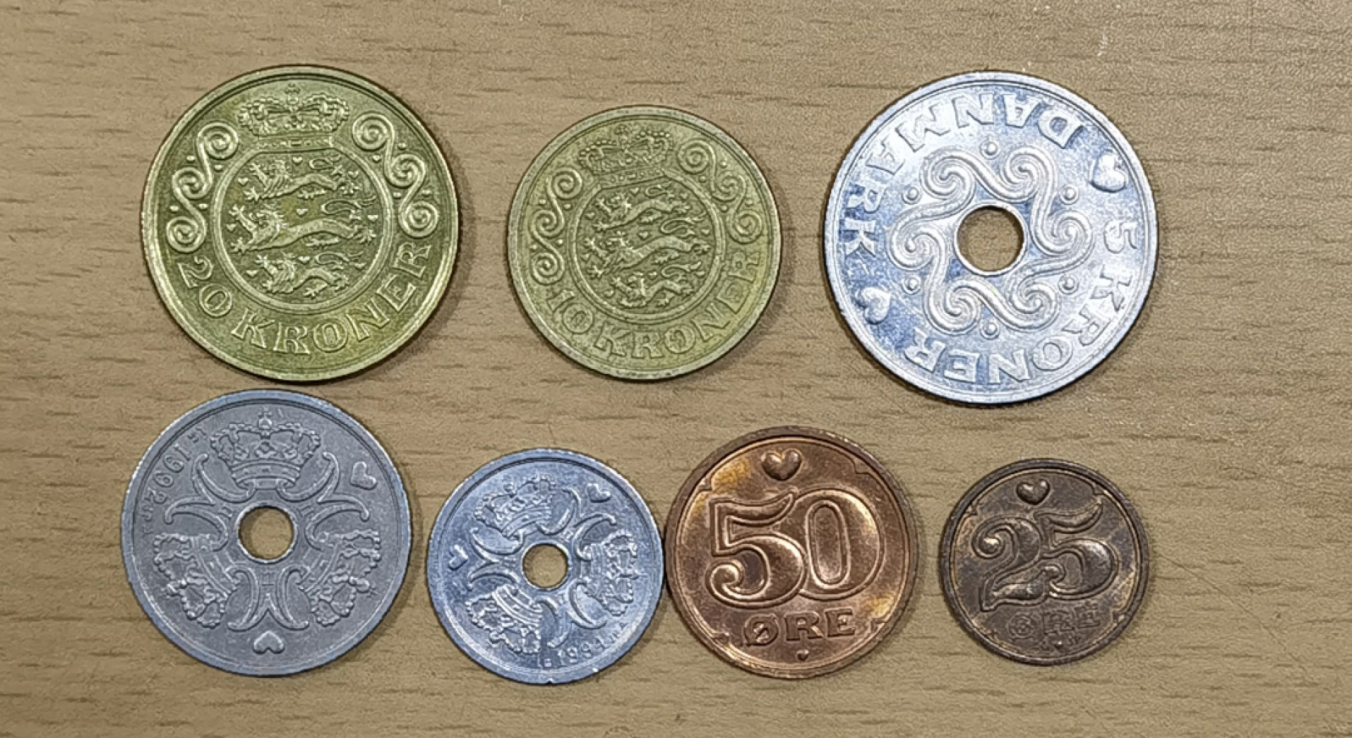北京马甸外币专卖微拍第六十三期，非贵金属外国流通币，纪念币专场，陆续上新欢迎关注 丹麦