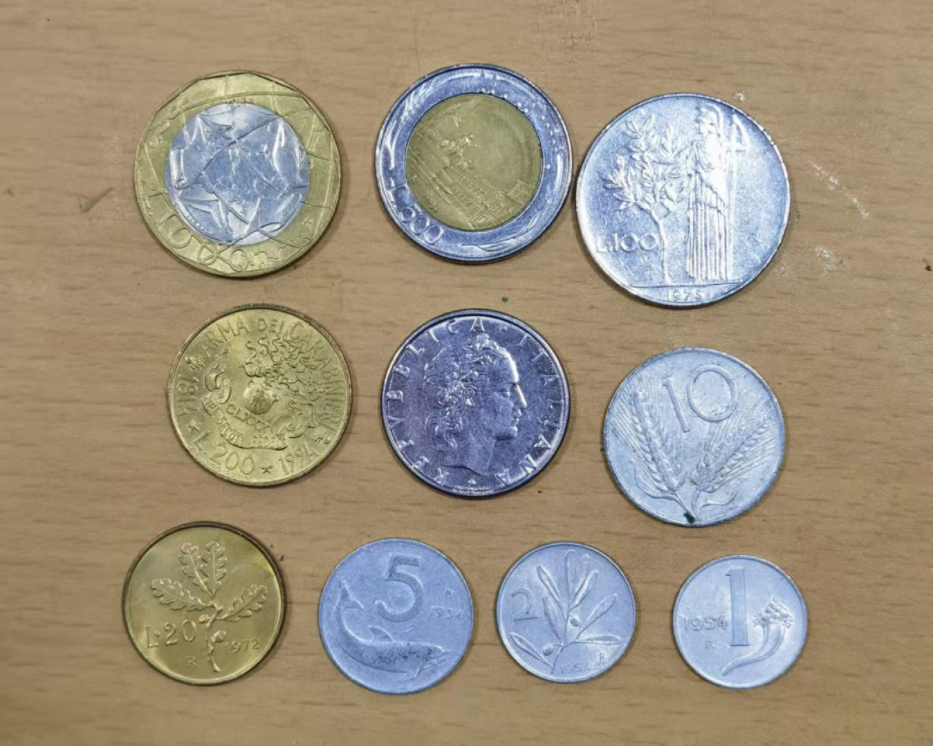 北京马甸外币专卖微拍第六十三期，非贵金属外国流通币，纪念币专场，陆续上新欢迎关注 意大利