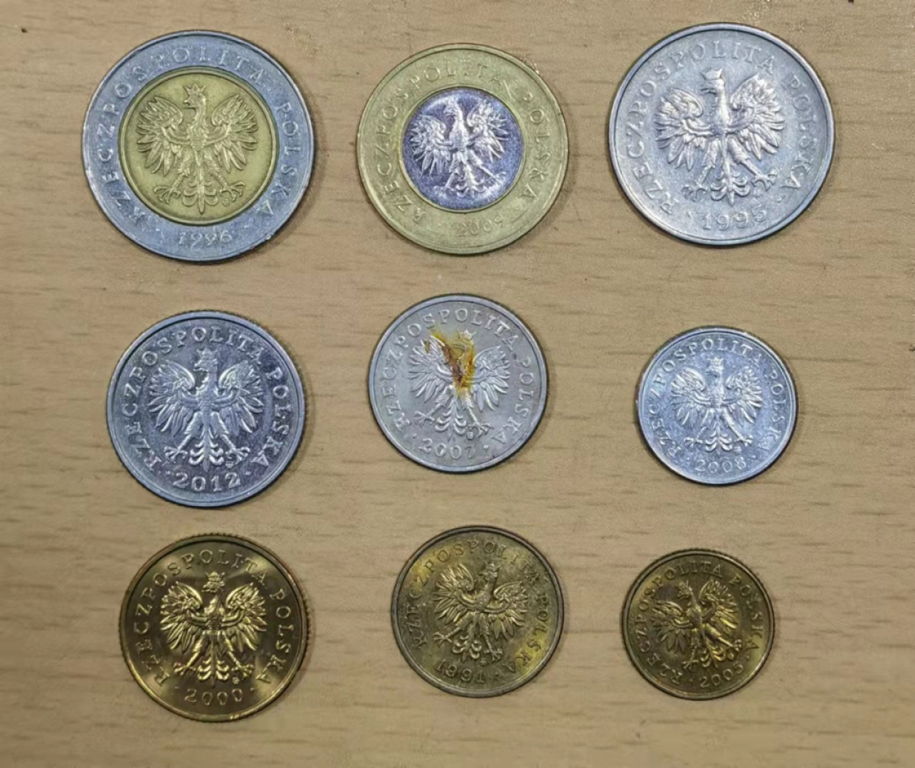 北京马甸外币专卖微拍第六十三期，非贵金属外国流通币，纪念币专场，陆续上新欢迎关注 波兰