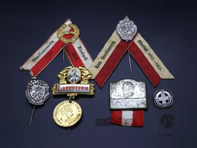 前进的履带10月份拍卖 - 帝德徽奖章一组6枚