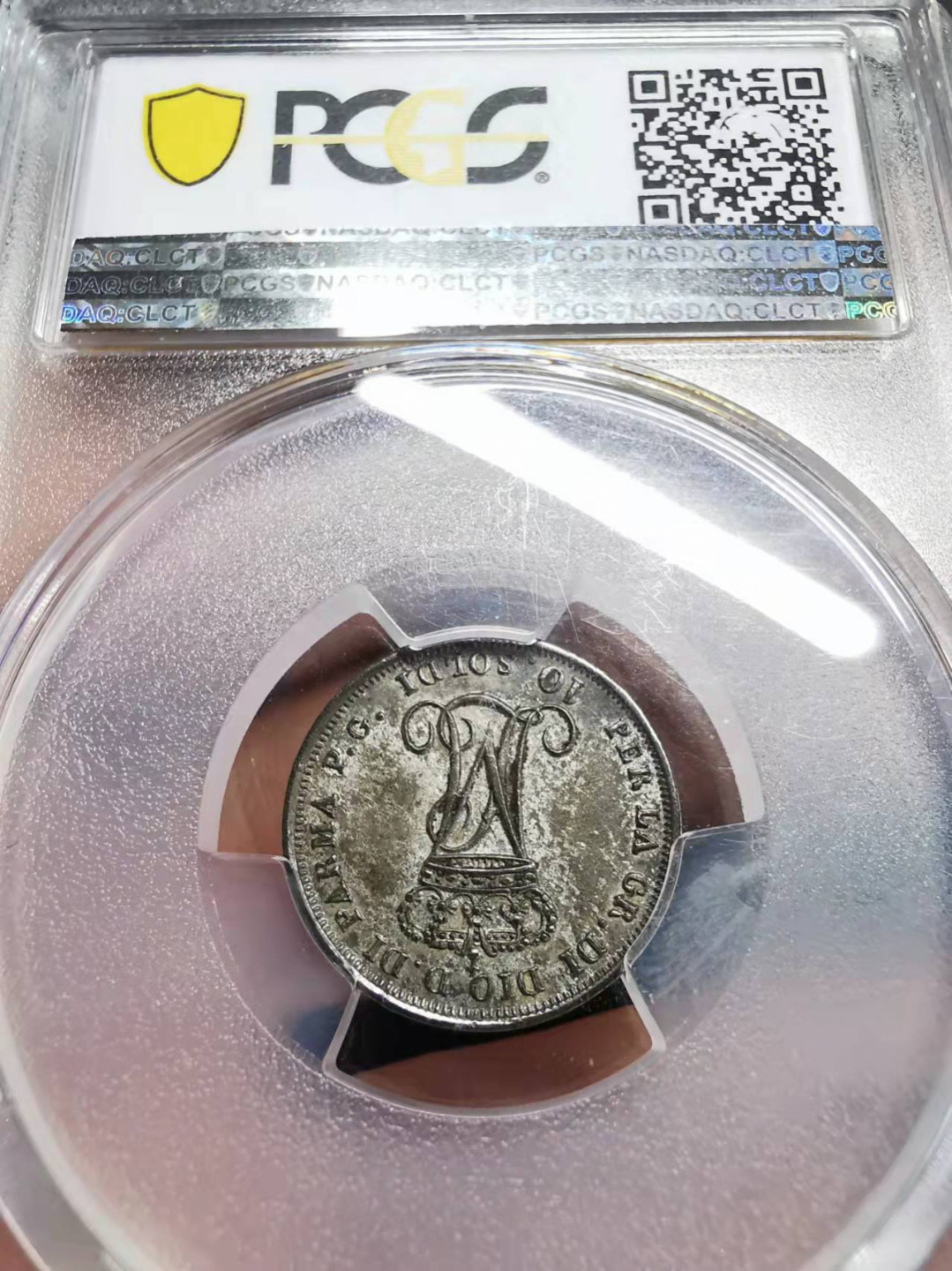 凡希社世界钱币微拍第一百七十五期 1815帕尔马10S银辅币PCGS-AU58