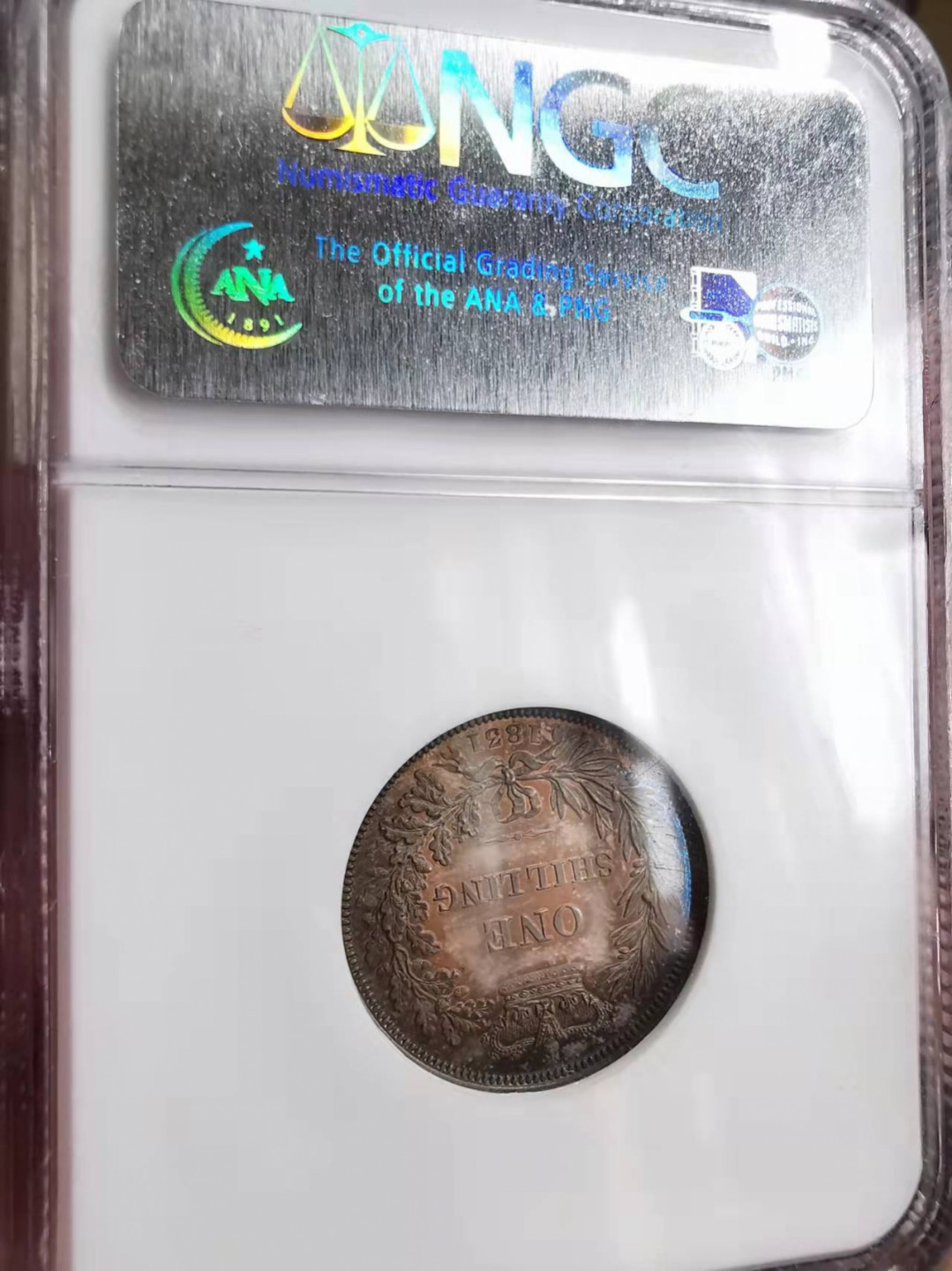 凡希社世界钱币微拍第一百七十五期 稀！1831英国威廉四世精铸先令平边NGC-PF64英伦包浆！