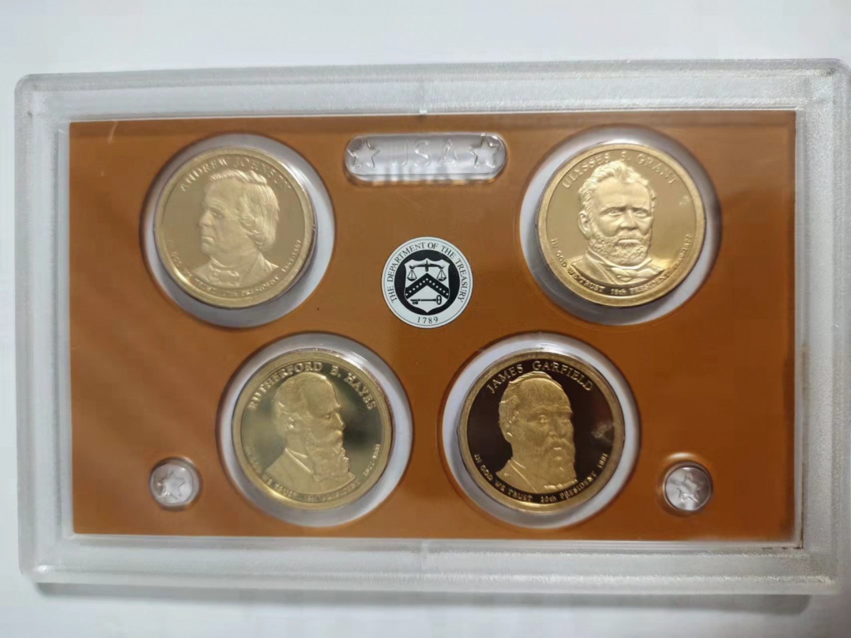 古币、国内外纪念币等 美国总统精制币，第17-20任