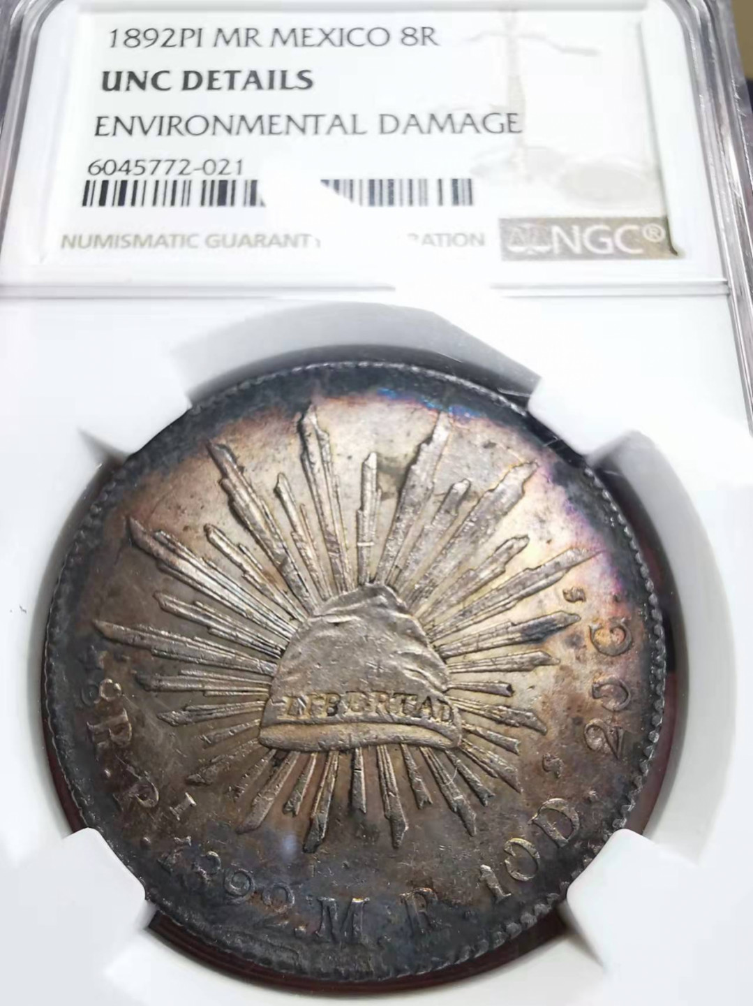 凡希社世界钱币微拍第一百七十五期 1892PI墨西哥花边鹰洋NGC-UNCD