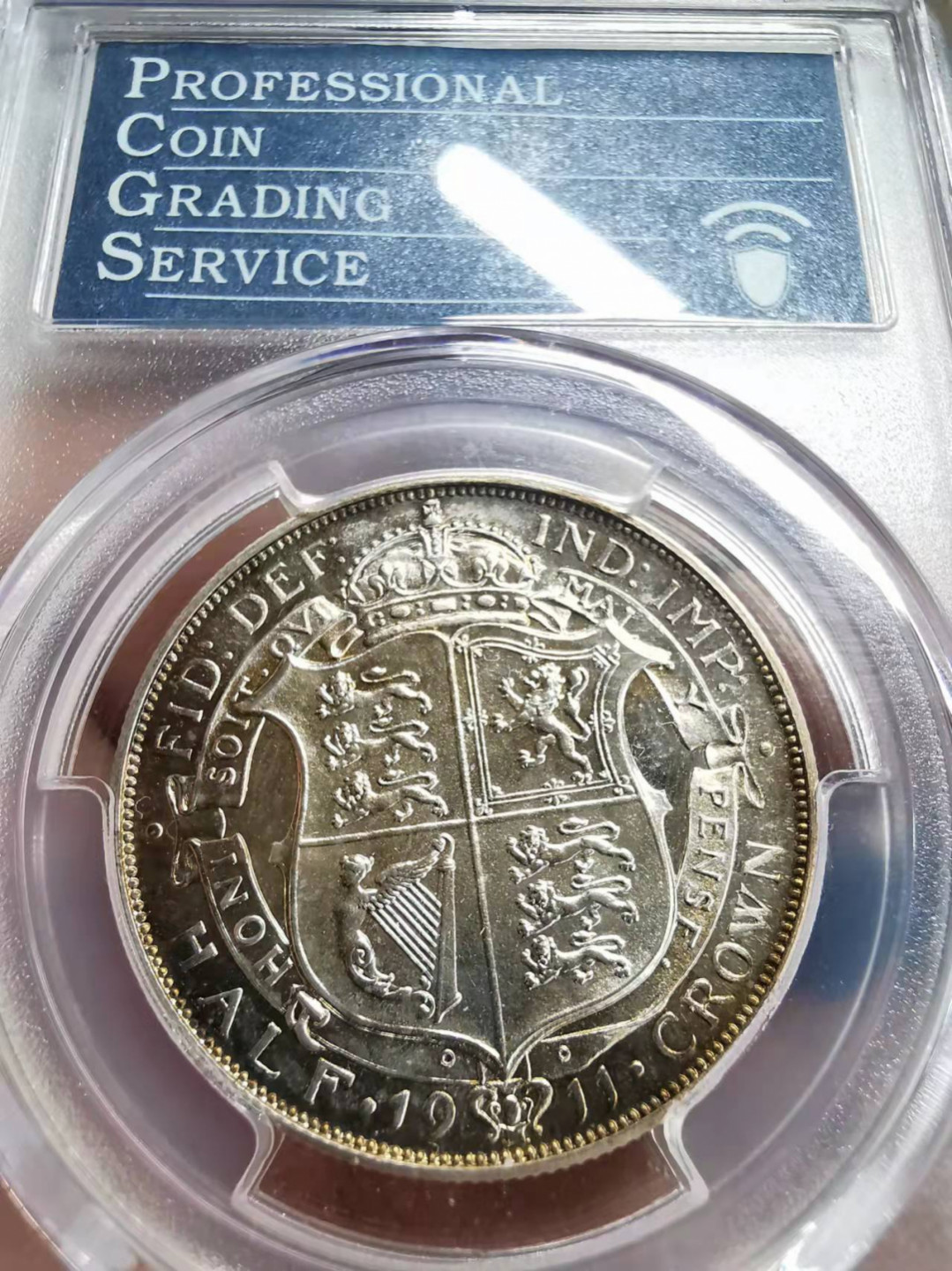 凡希社世界钱币微拍第一百七十五期 1911英国乔五1/2克朗PCGS-PF66高分！