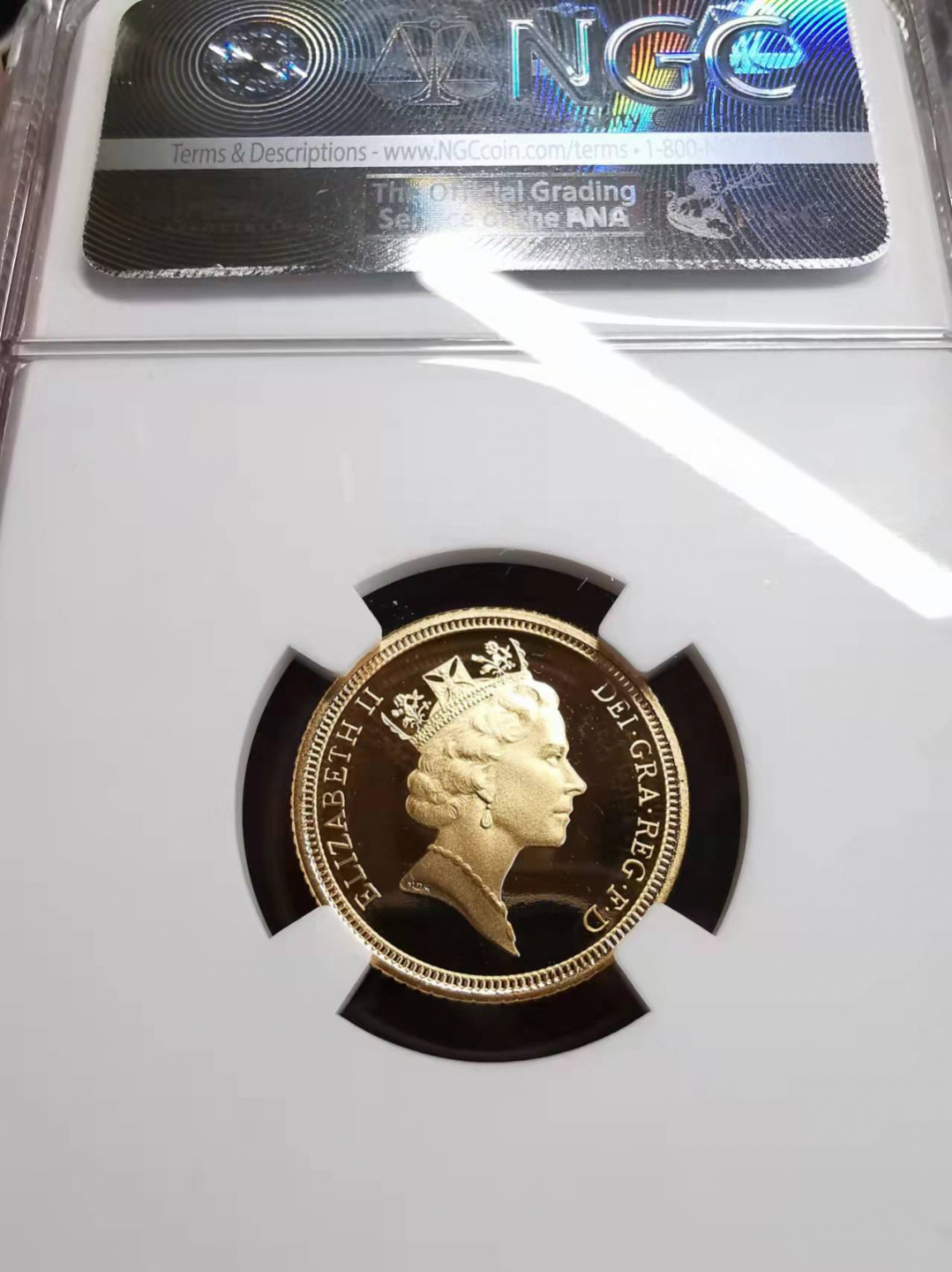 凡希社世界钱币微拍第一百七十五期 1994英国1/2索维林金币NGC-PF70顶级品！