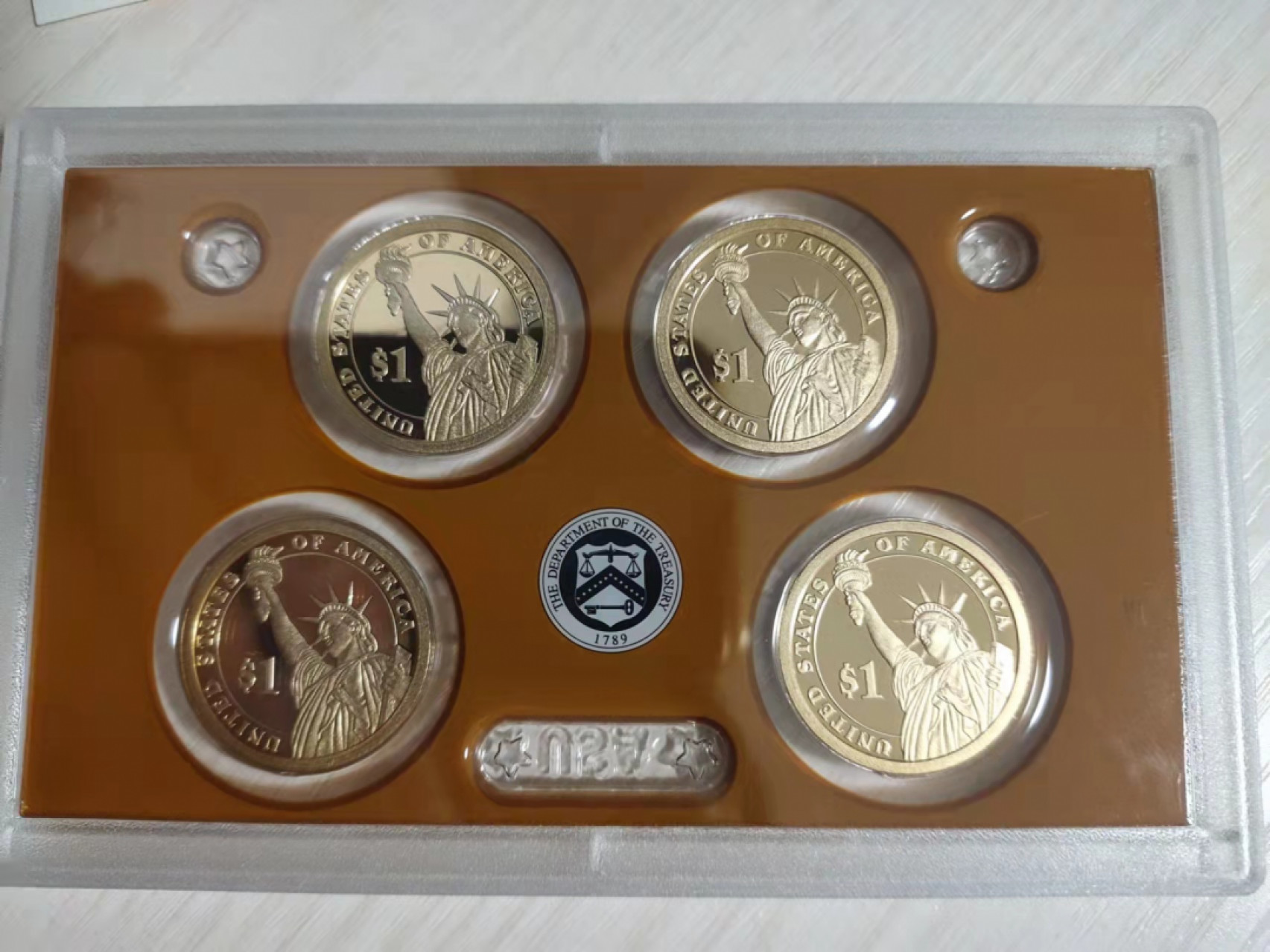 古币、国内外纪念币等 美国总统精制币，带包装盒，第25-28任