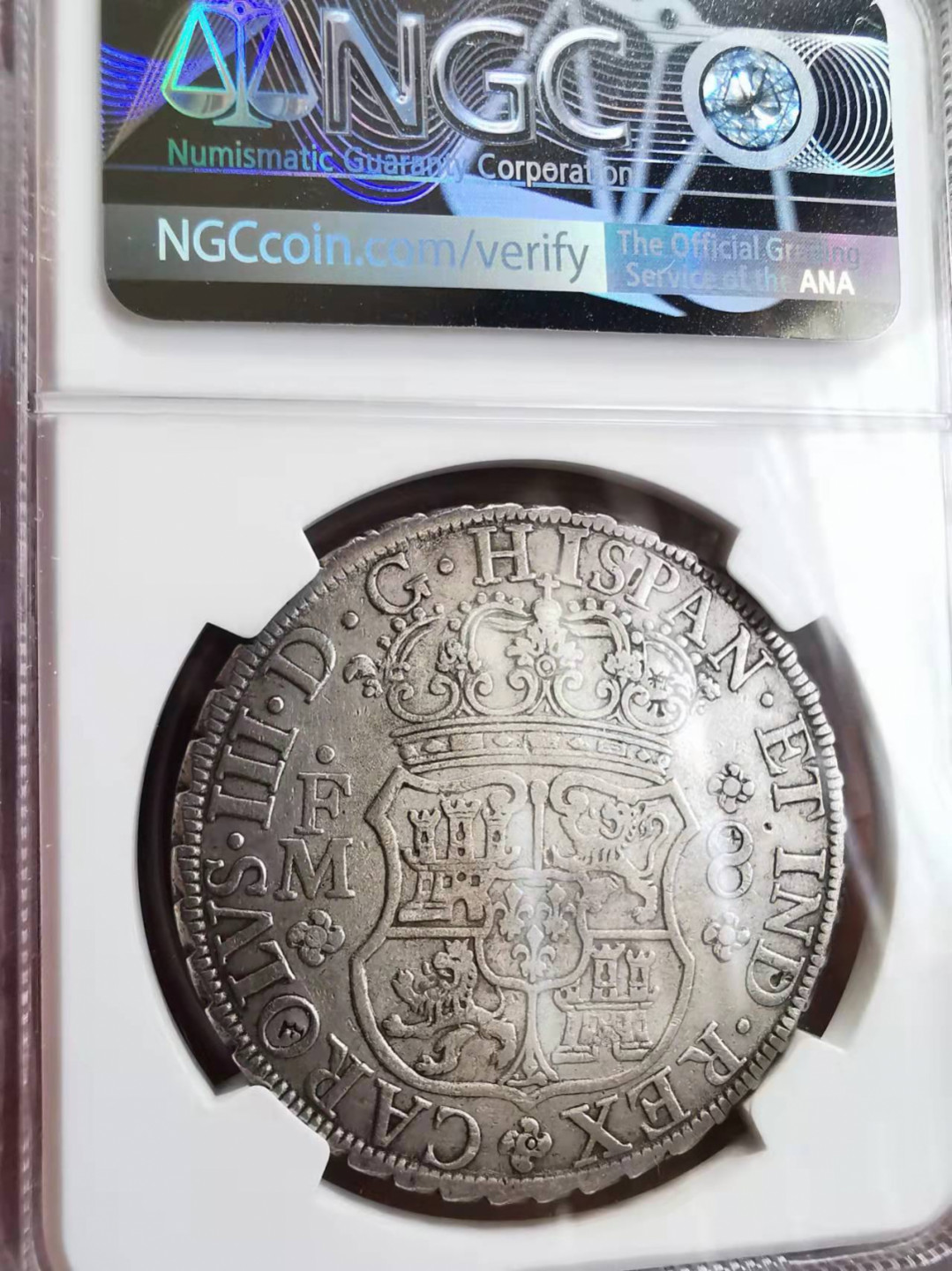 凡希社世界钱币微拍第一百七十五期 1771墨西哥地球双柱NGC-XFD