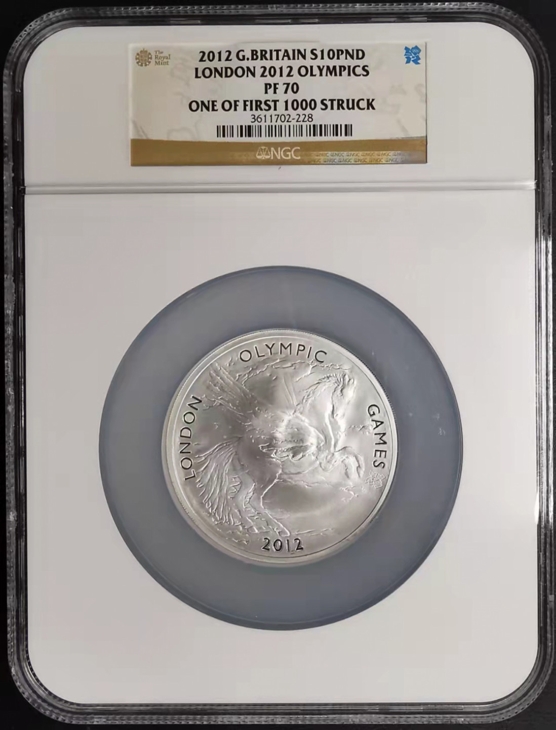 凡希社世界钱币微拍第一百七十五期 2012伦敦奥运5盎司大银NGC-PF70UC