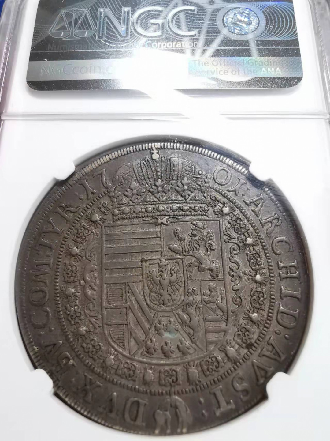 凡希社世界钱币微拍第一百七十五期 荐！1701神罗总庭利奥波德泰勒大银NGC-XF45原味品！