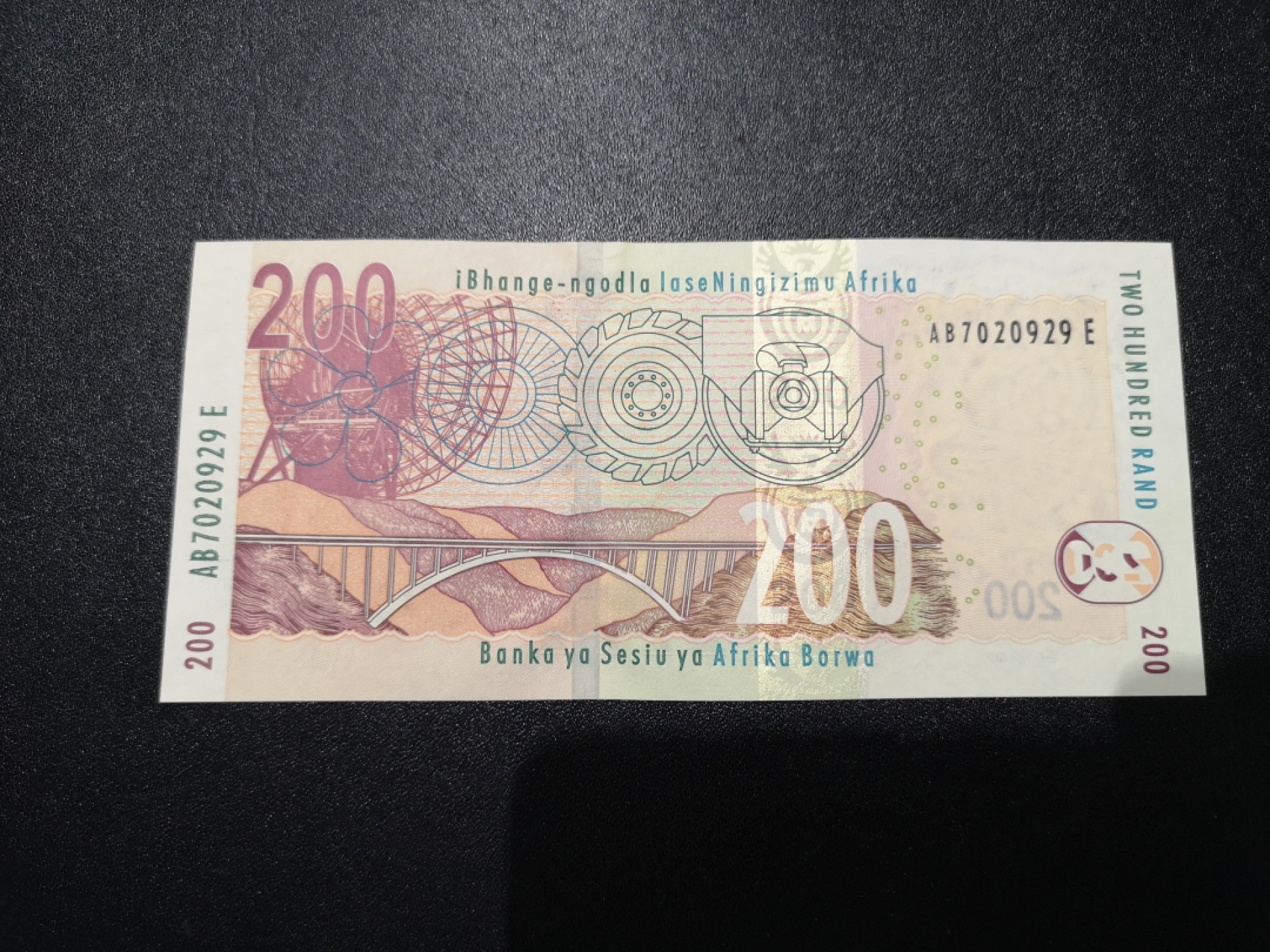 《外钞收藏家》第一百四十一期拍卖（本期81件） 南非200兰特 帅气豹子 全新UNC