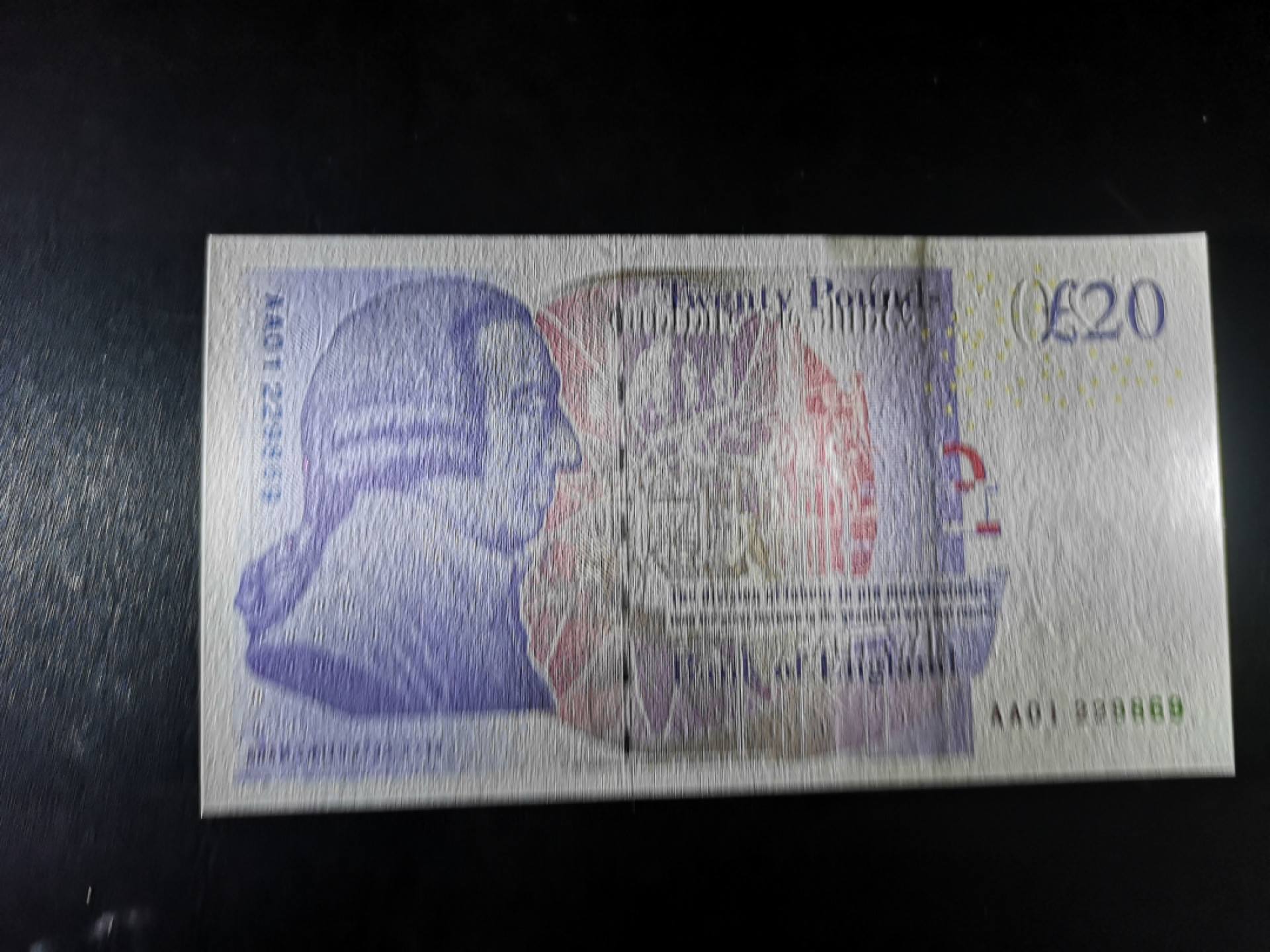 《外钞收藏家》第一百四十一期拍卖（本期81件） 英国F序列20镑 AA01首发冠 全新UNC 无47