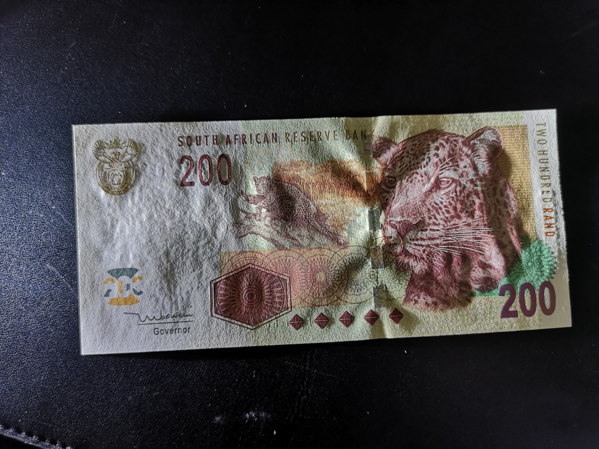 《外钞收藏家》第一百四十一期拍卖（本期81件） 南非200兰特 帅气豹子 全新UNC