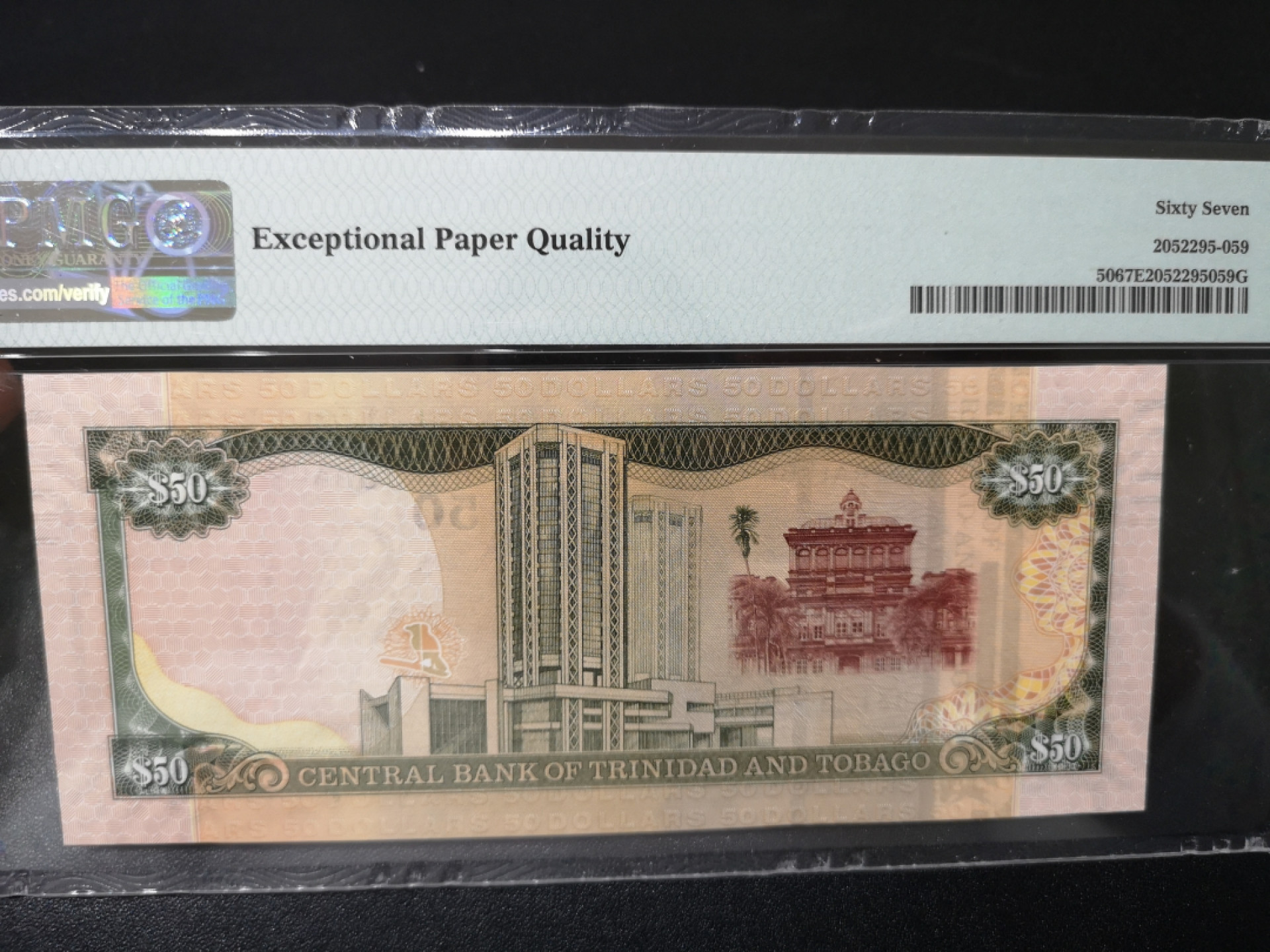 《外钞收藏家》第一百四十二期拍卖（周三拍场） 2006年特里达尼亚和多巴哥 50刀 PMG67