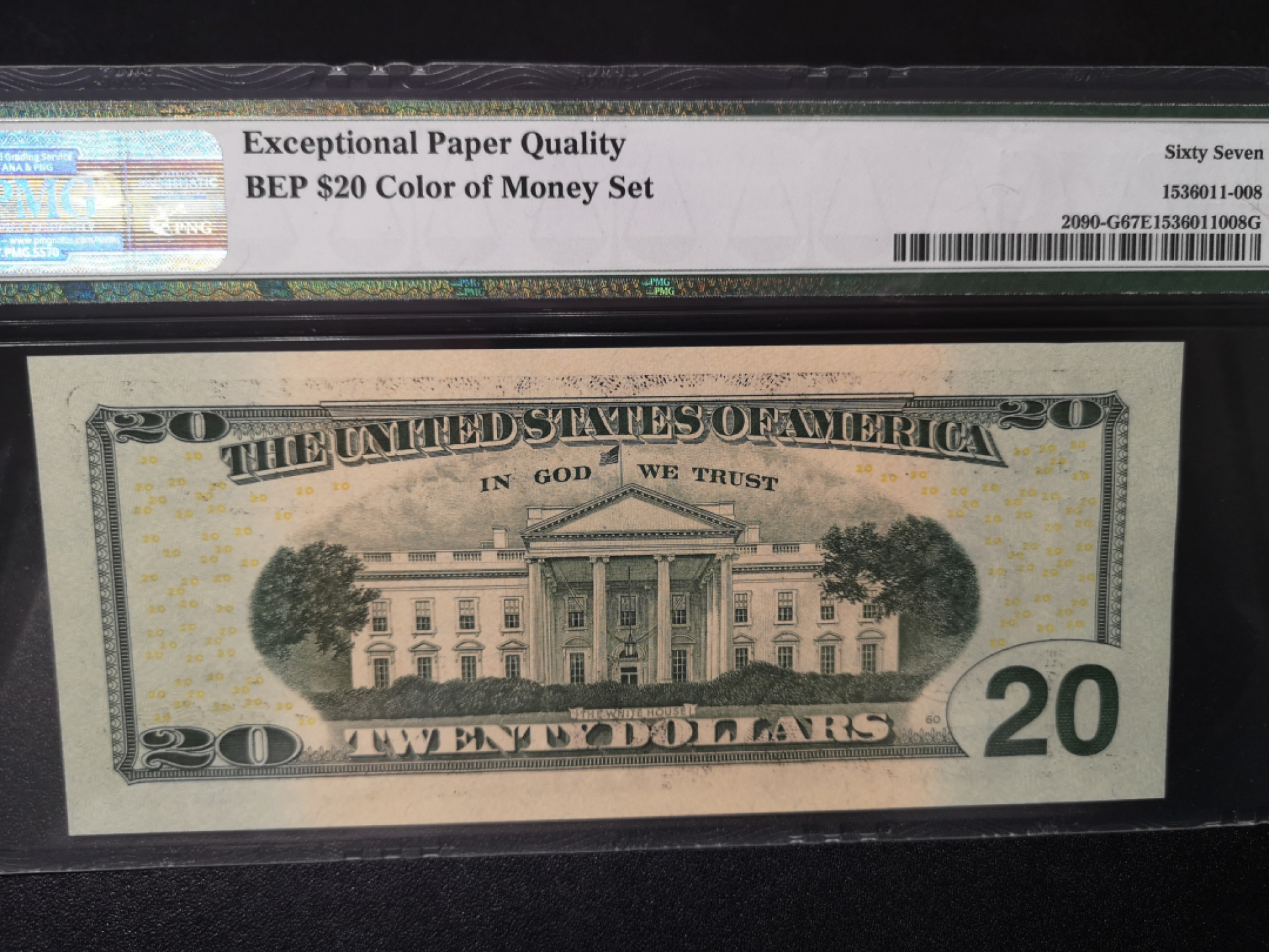 《外钞收藏家》第一百四十二期拍卖（周三拍场） 2004年彩版20美元 千位号 