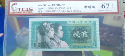 1962年壹角教育与生产（背绿） - 80年贰角幼线体