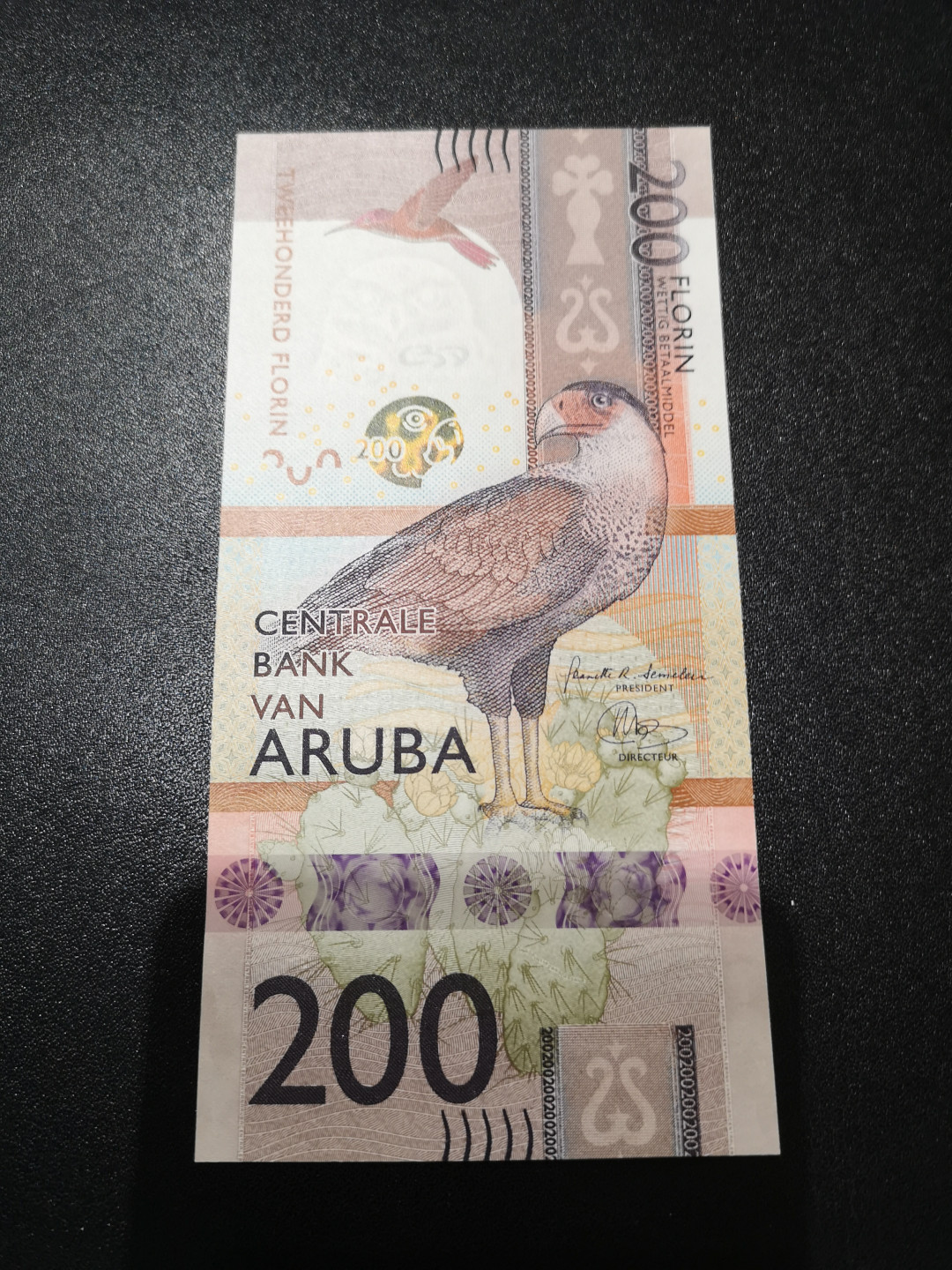 《外钞收藏家》第一百四十二期拍卖（周三拍场） 2019年阿鲁巴200 全新UNC A冠