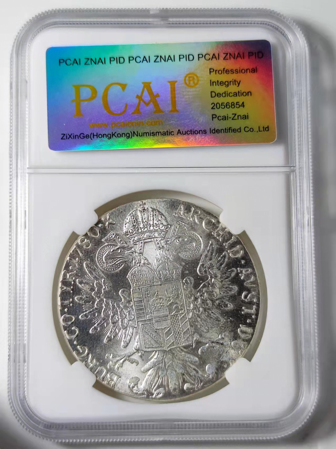 钱币首拍1102场 PCAI 奥匈帝国大银币 后铸版。