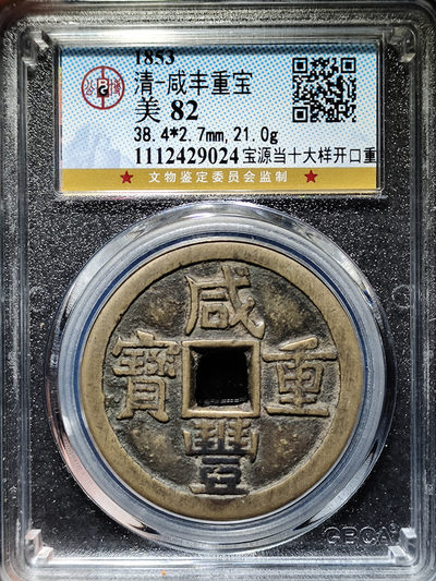 咸丰重宝宝源当十大样开口重 - 咸丰重宝宝源当十大样开口重
