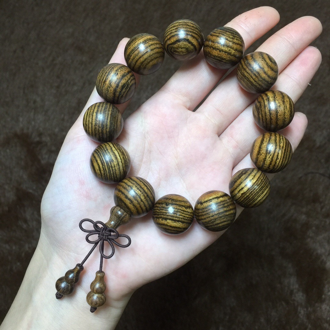 虎皮檀手串1.8
