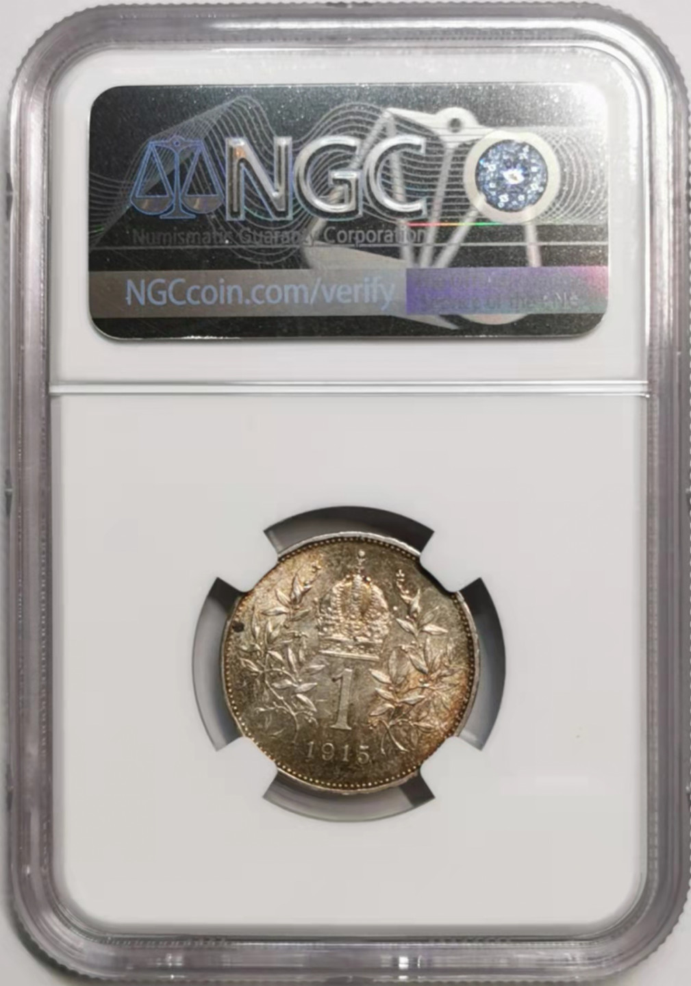 凡希社世界钱币微拍第一百七十六期 1915奥地利科罗纳银币NGC-MS64