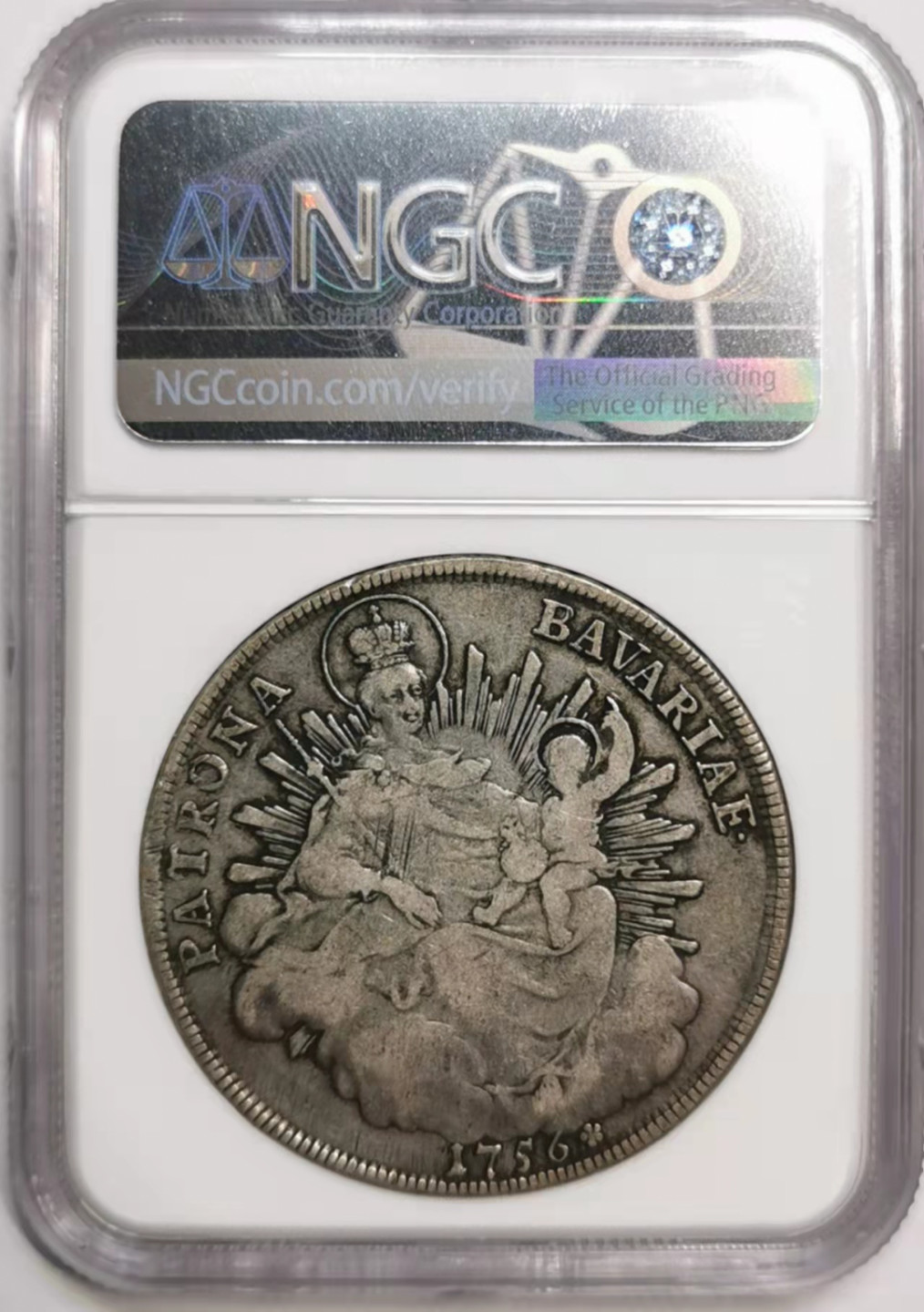 凡希社世界钱币微拍第一百七十六期 1756巴伐利亚泰勒大银NGC-VF20