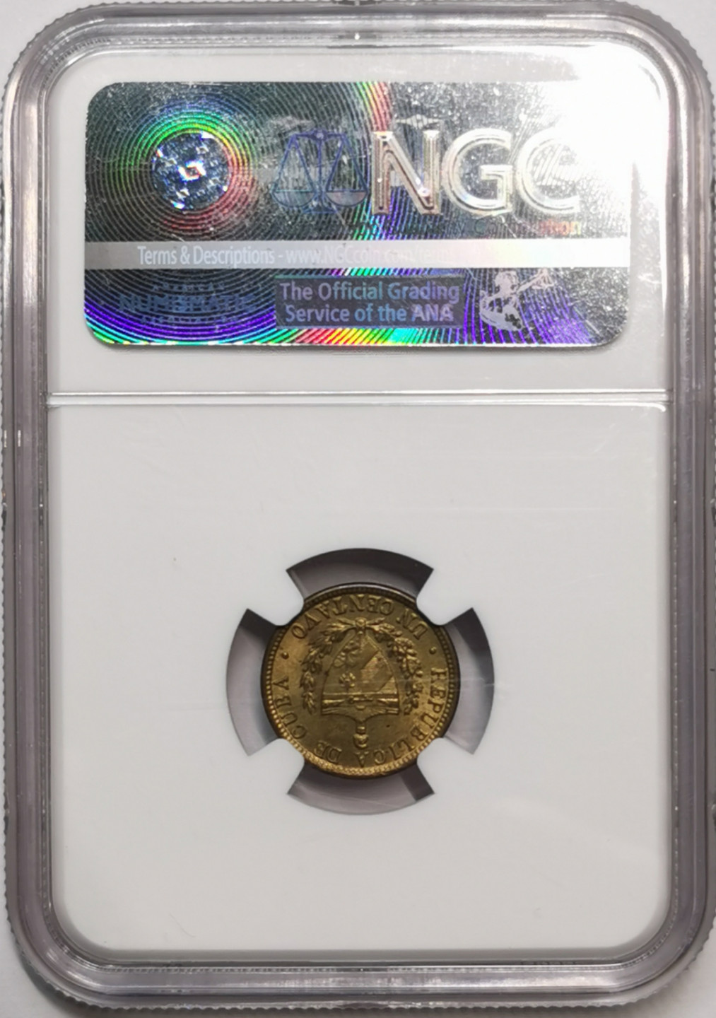 凡希社世界钱币微拍第一百七十六期 1943古巴1分铜辅币NGC-MS64