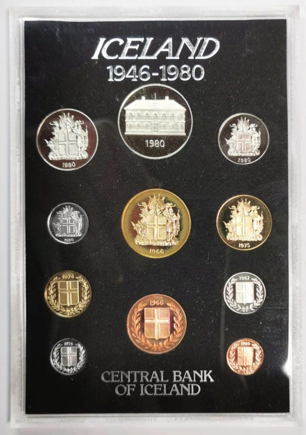 凡希社世界钱币微拍第一百七十六期 1980冰岛精铸PS全品