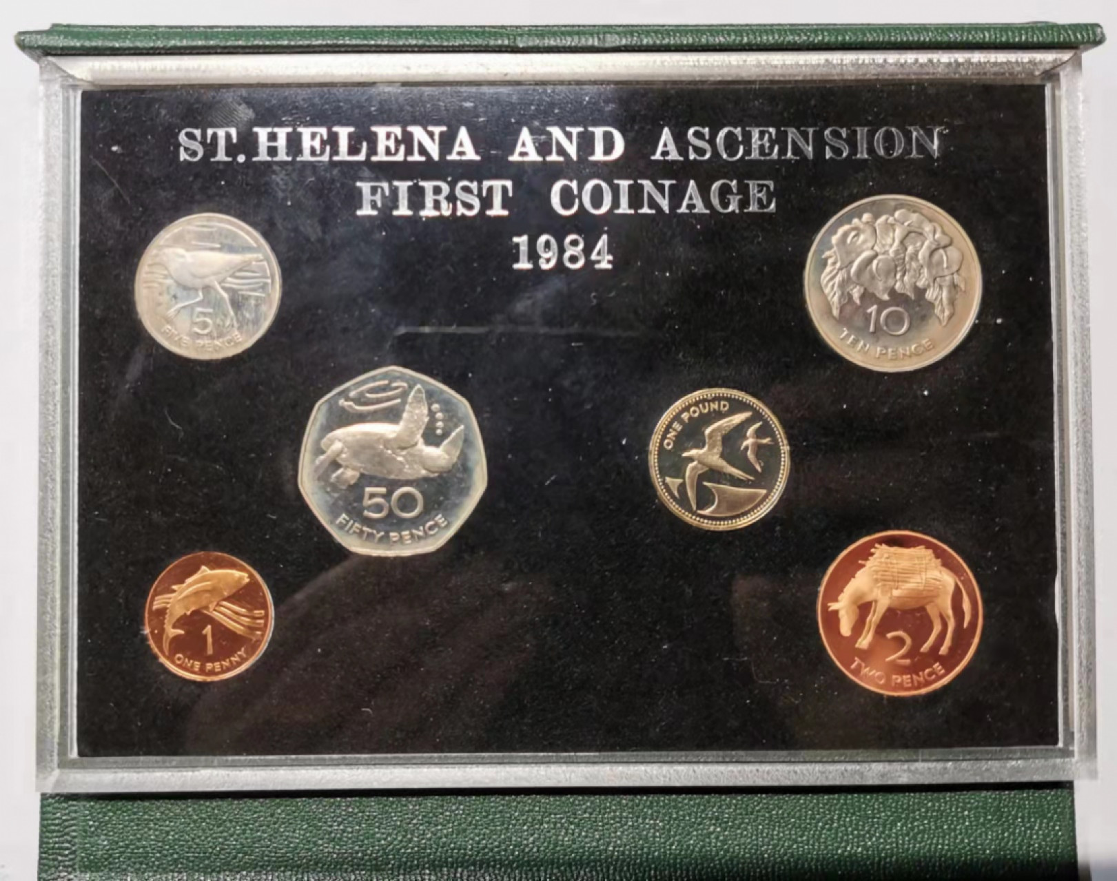 凡希社世界钱币微拍第一百七十六期 1984圣赫勒那与阿森松精铸PS略氧化