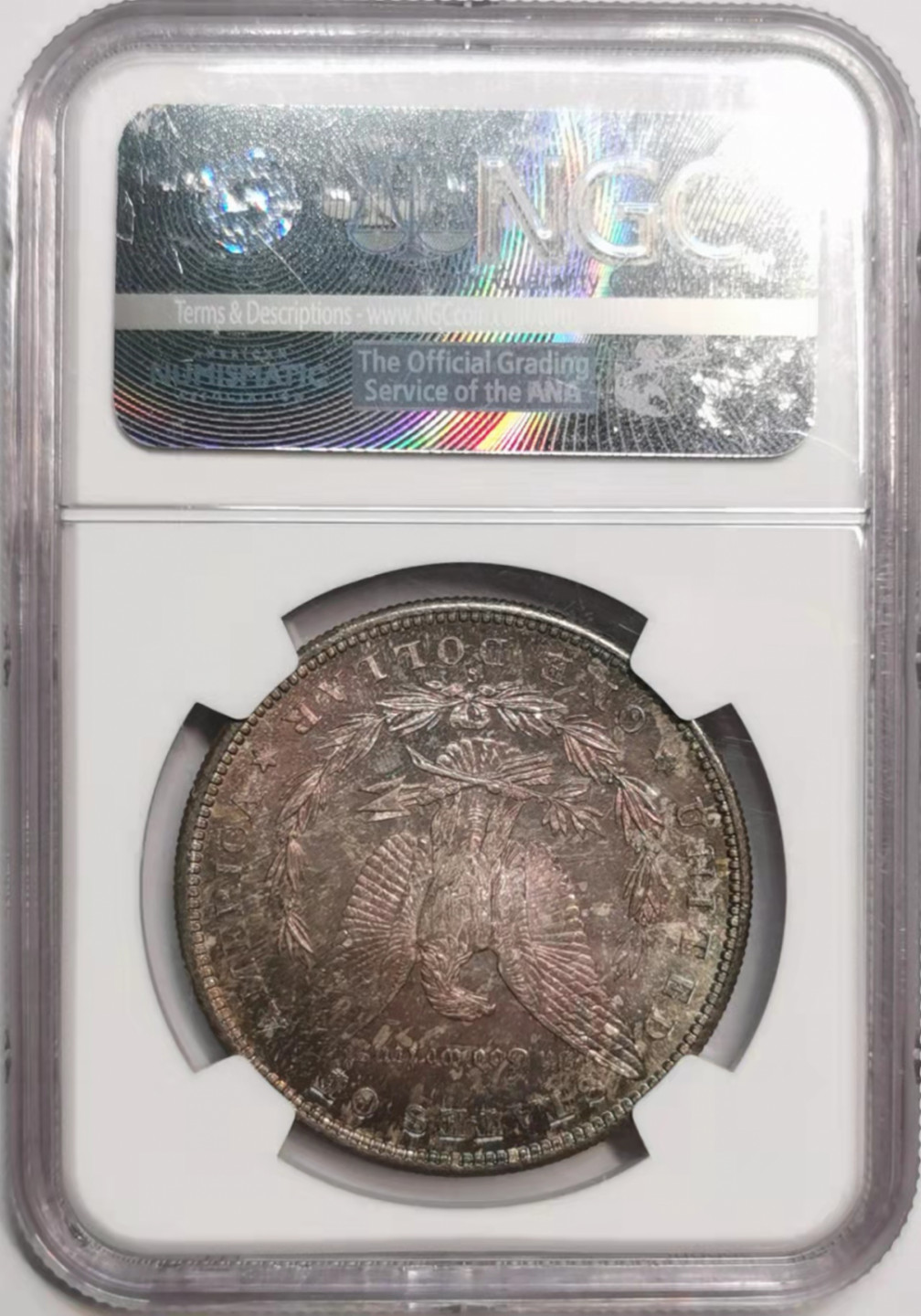 凡希社世界钱币微拍第一百七十六期 荐！1880S美国摩根壹圆NGC-MS66粉彩顶级品！