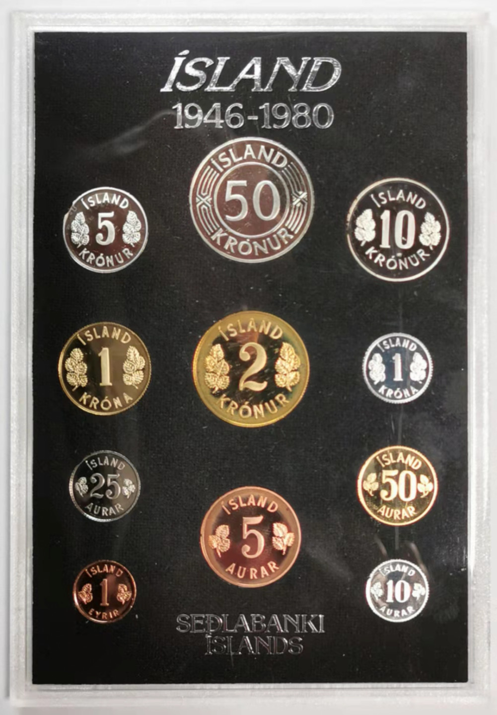 凡希社世界钱币微拍第一百七十六期 1980冰岛精铸PS全品