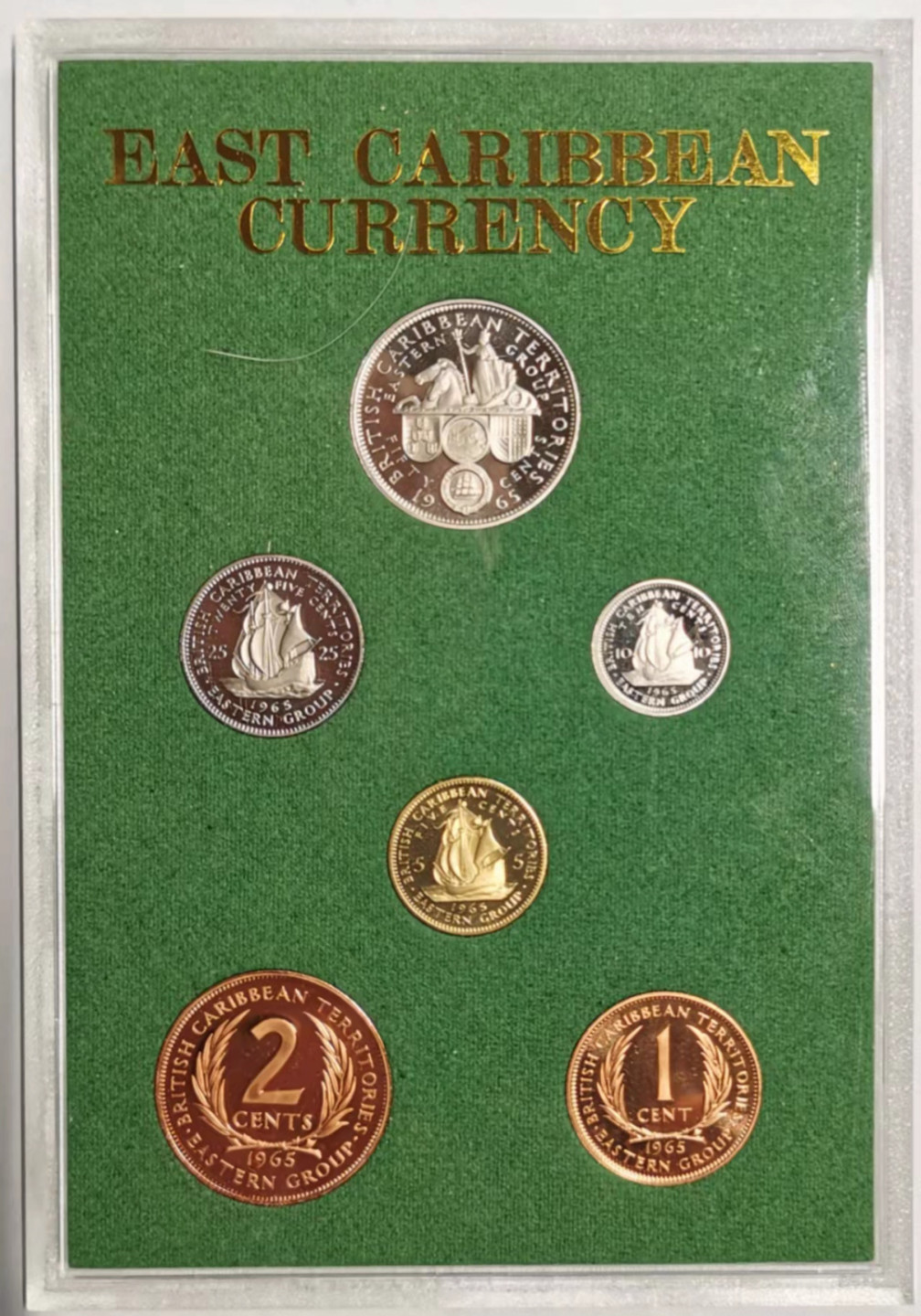 凡希社世界钱币微拍第一百七十六期 英属东加勒比伊丽莎白精铸PS全品