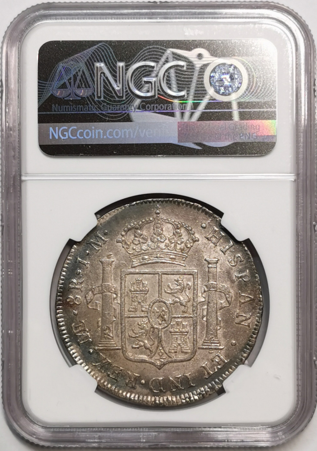 凡希社世界钱币微拍第一百七十六期 1773秘鲁卡三双柱NGC-AUD戳印