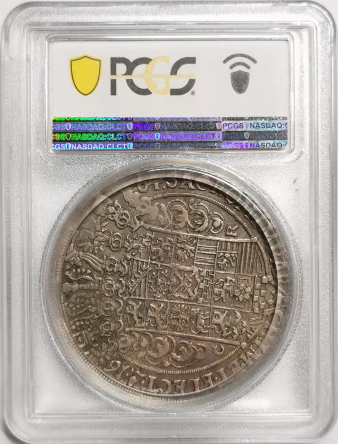 凡希社世界钱币微拍第一百七十六期 1664萨克森约翰格奥尔格二世执剑大型泰勒PCGS-AU53原味品！