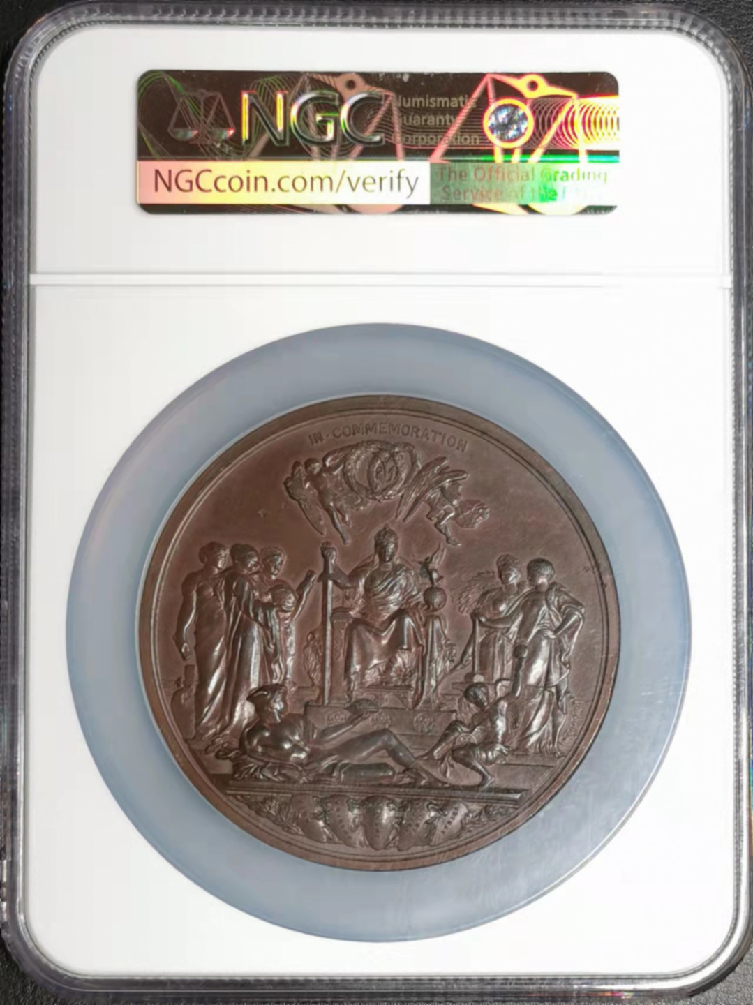 凡希社世界钱币微拍第一百七十六期 1887维多利亚加冕纪念大铜章NGC-UNCD