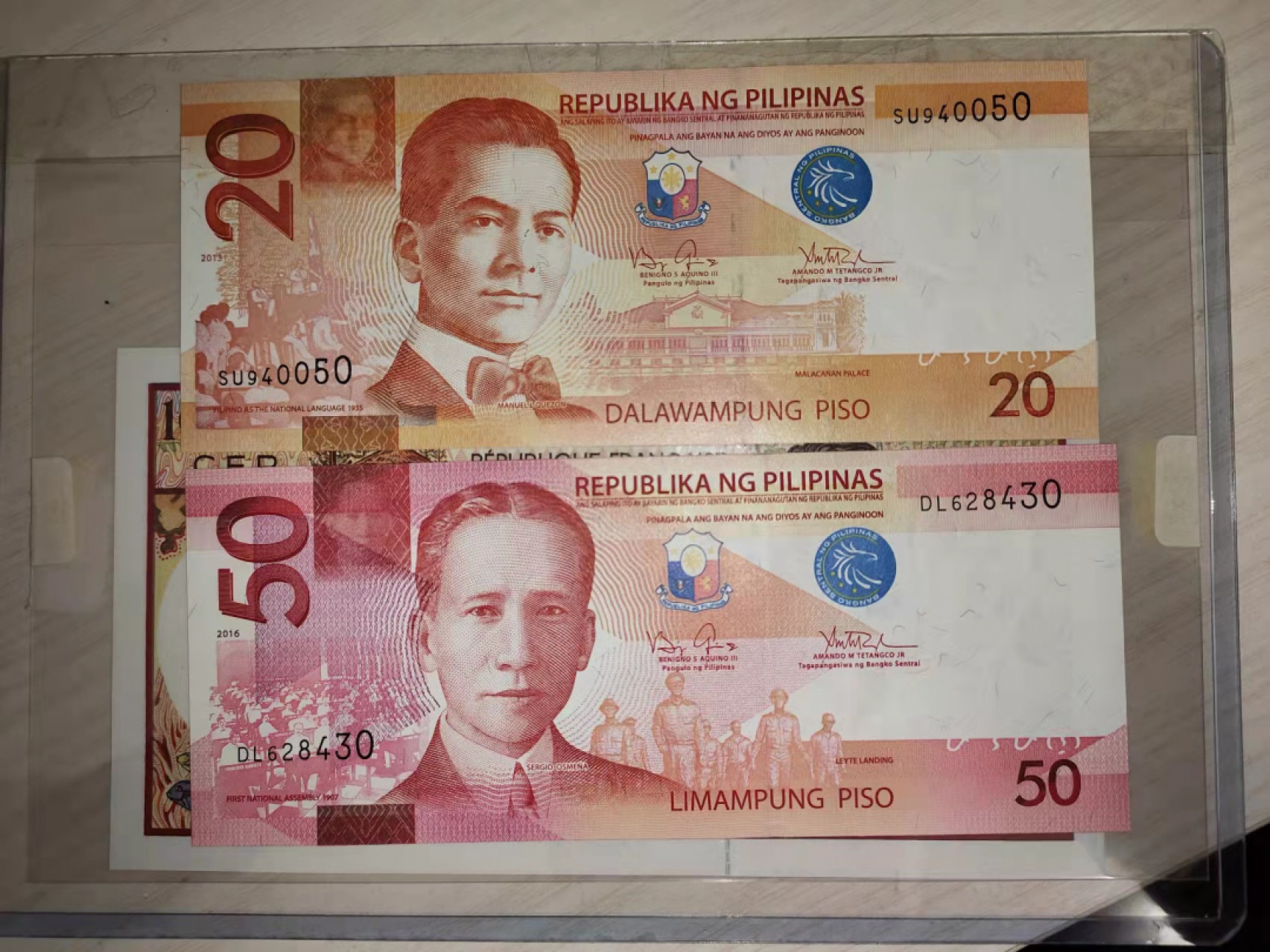 国内外纸币 全新UNC菲律宾20+50比索