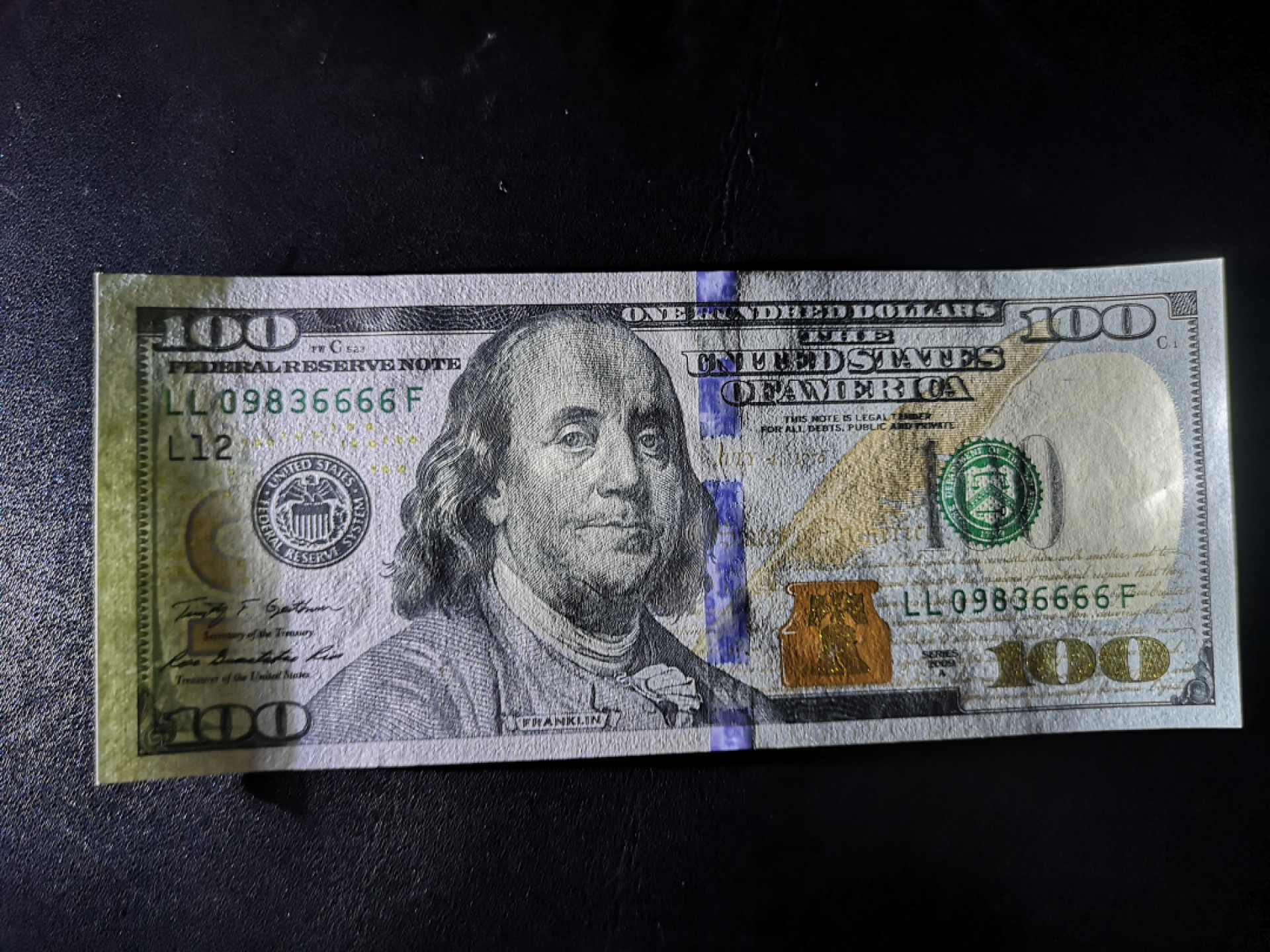 《外钞收藏家》第一百四十四期拍卖（本期85件） 2009年100美元 6666无47狮子号 全新UNC