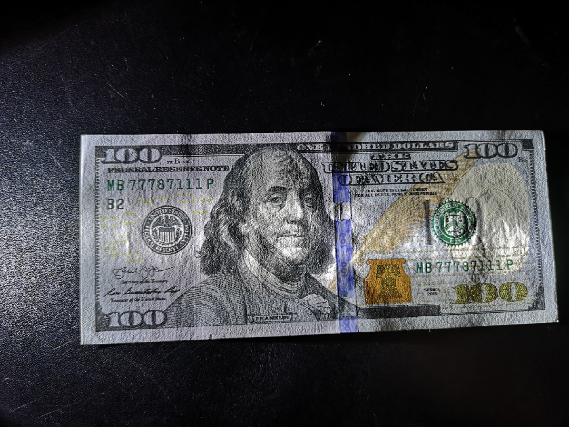 《外钞收藏家》第一百四十四期拍卖（本期85件） 2013年100美元 111豹子号 全新UNC