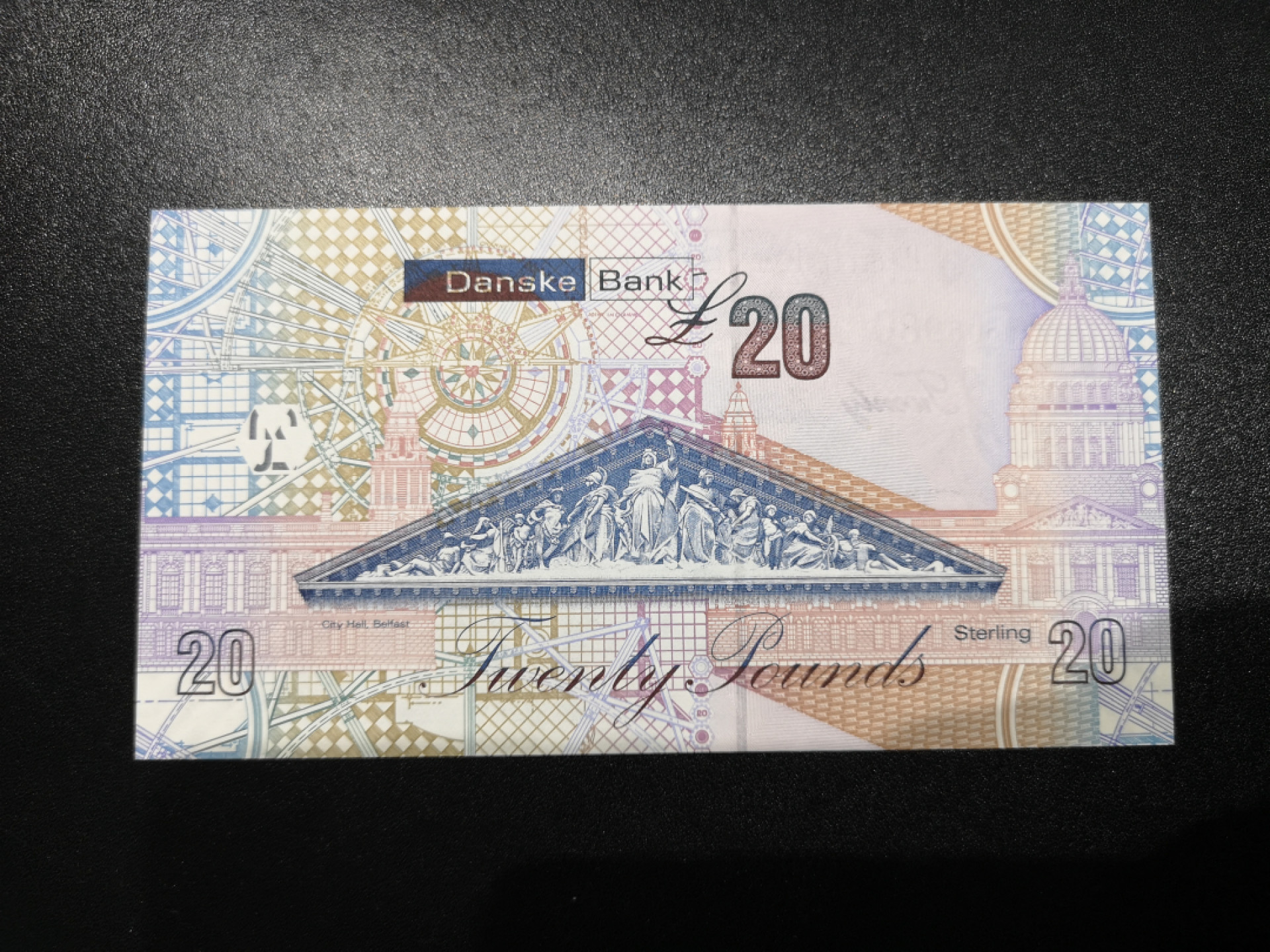 《外钞收藏家》第一百四十四期拍卖（本期85件） 2012年北爱尔兰丹斯克银行20镑 AA冠 靓号 无47尾80