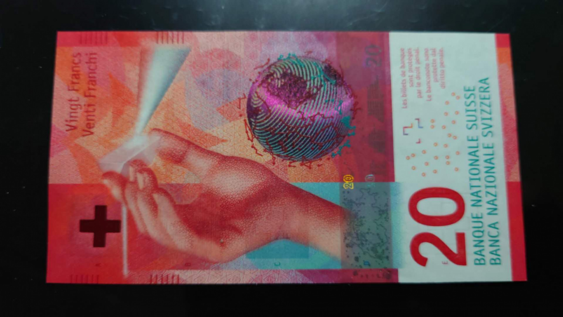 【囧羊收藏】精选微拍第39期暨2021年第三十期 双十一特辑 2015年瑞士20法郎 手版 全新UNC无4