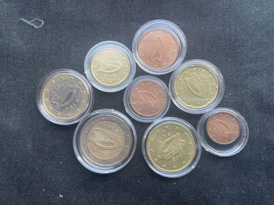 【随心钱币】【第1期】钱币拍卖【直播】 - 爱尔兰 2欧元 8枚～