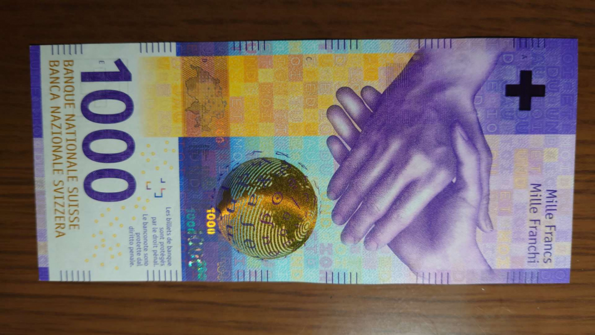 【囧羊收藏】精选微拍第39期暨2021年第三十期 双十一特辑 2017年瑞士1000法郎 全新UNC