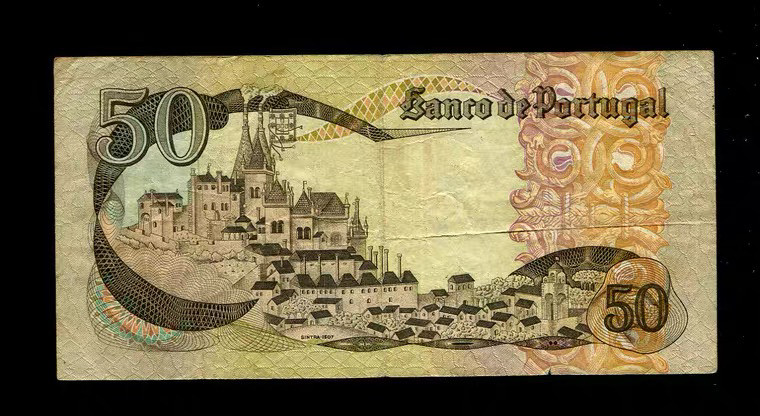 世界钱币收藏总仓 葡萄牙1968-1980年 50埃斯库多 原票 年份随机